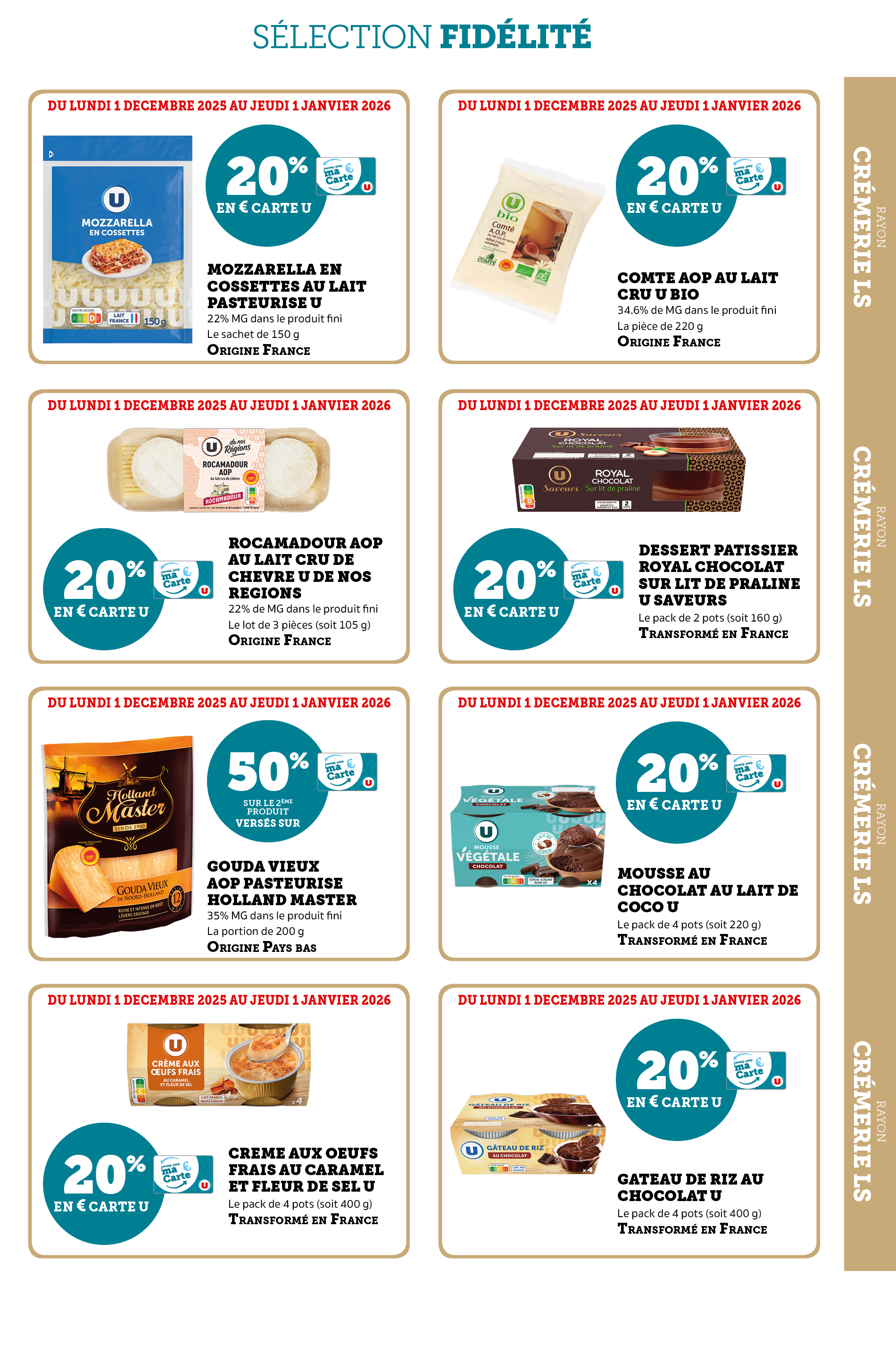 super-u - Catalogue Super U - Ma sélection Carte U décembre valable du 01/12 au 01/01 - page: 9