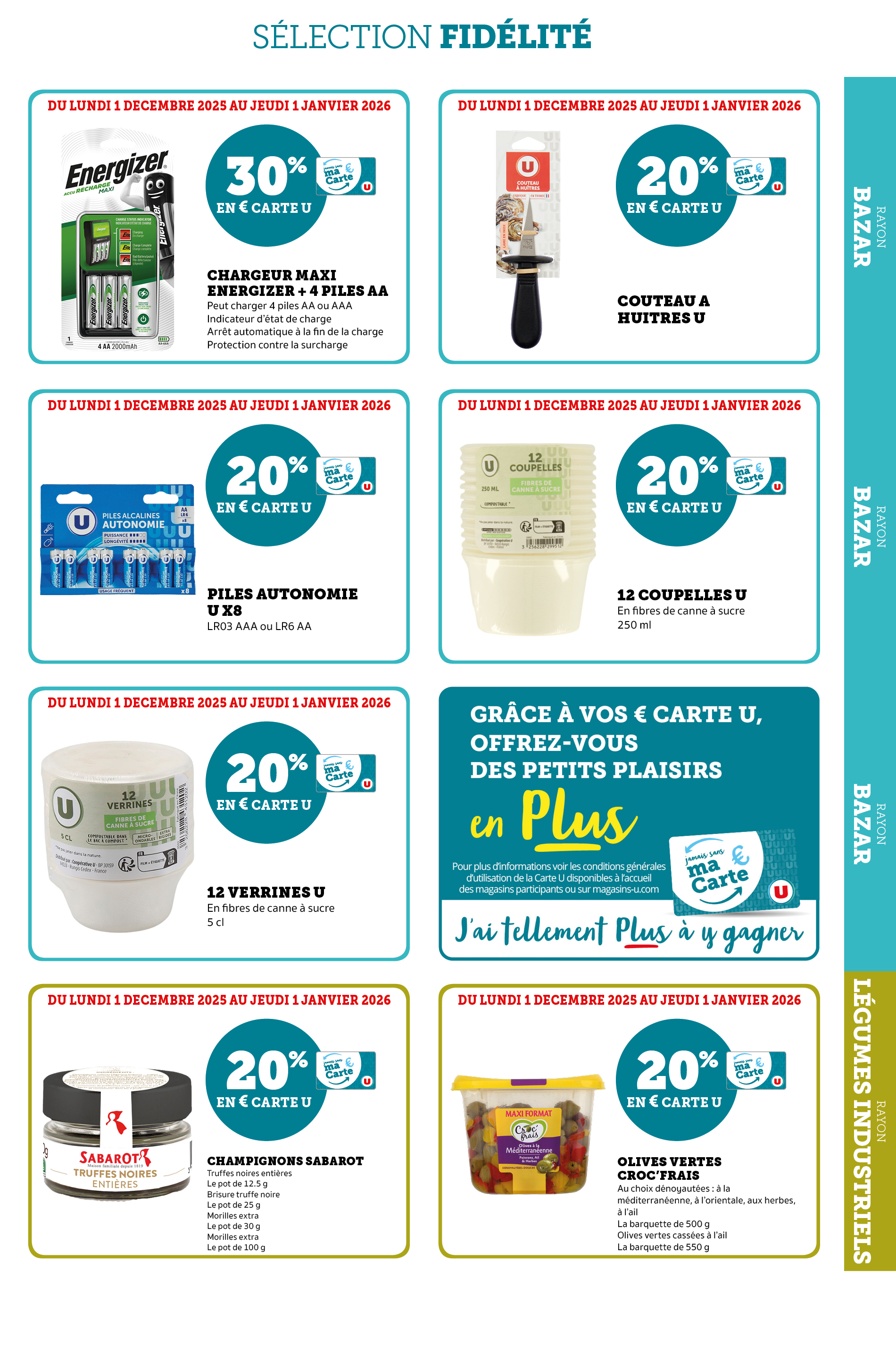 super-u - Catalogue Super U - Ma sélection Carte U décembre valable du 01/12 au 01/01 - page: 41