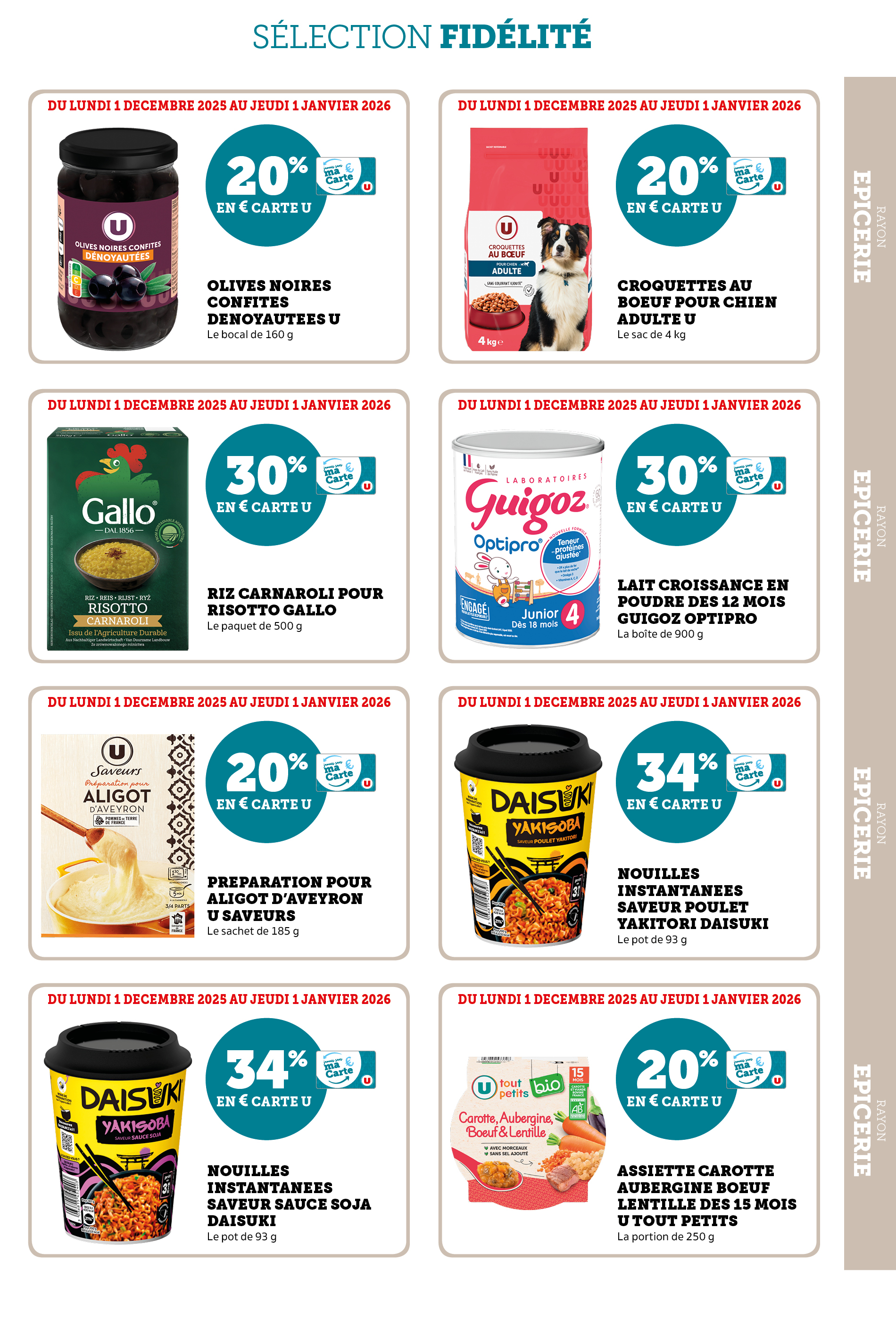 super-u - Catalogue Super U - Ma sélection Carte U décembre valable du 01/12 au 01/01 - page: 27