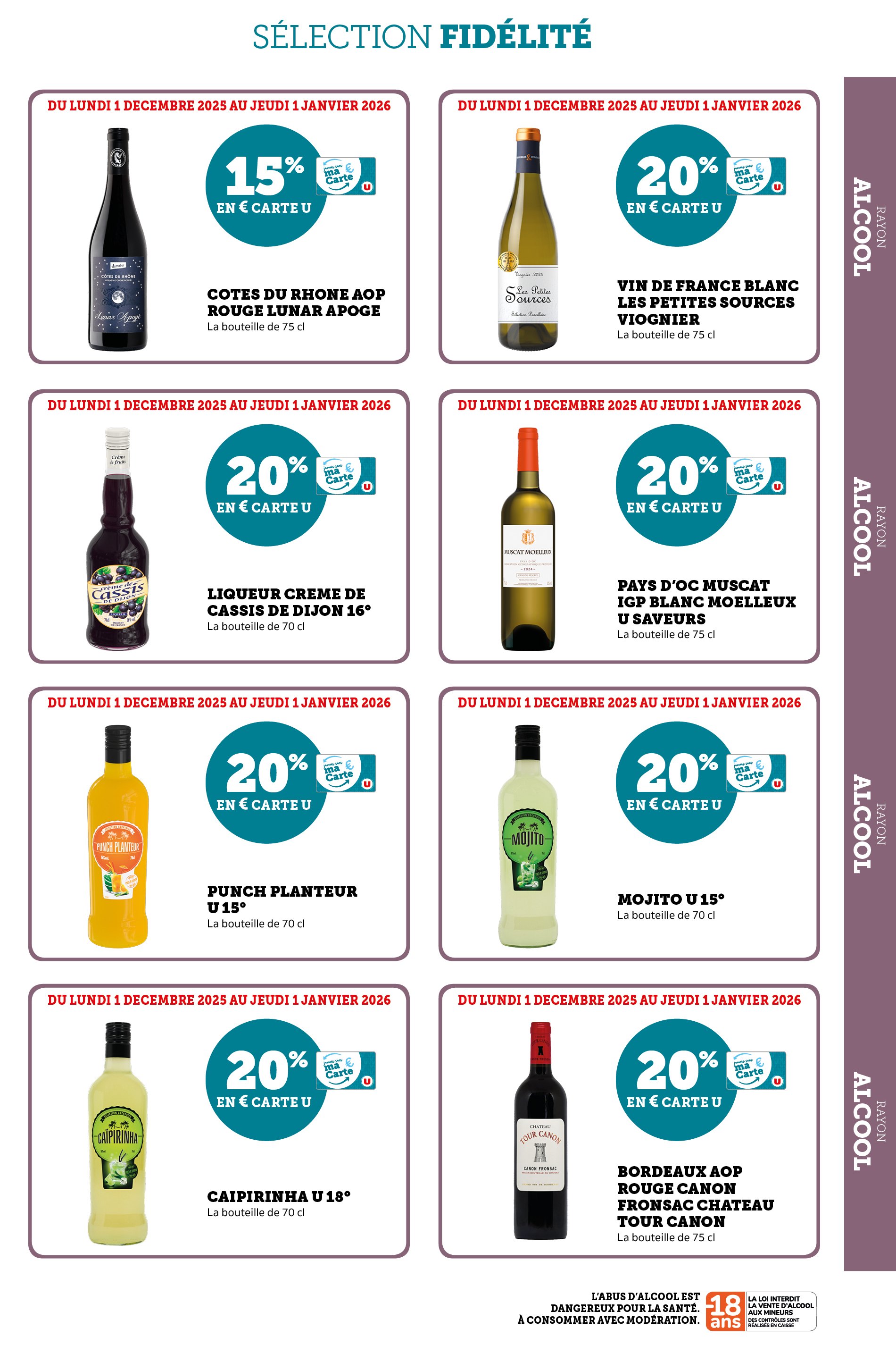 super-u - Catalogue Super U - Ma sélection Carte U décembre valable du 01/12 au 01/01 - page: 33