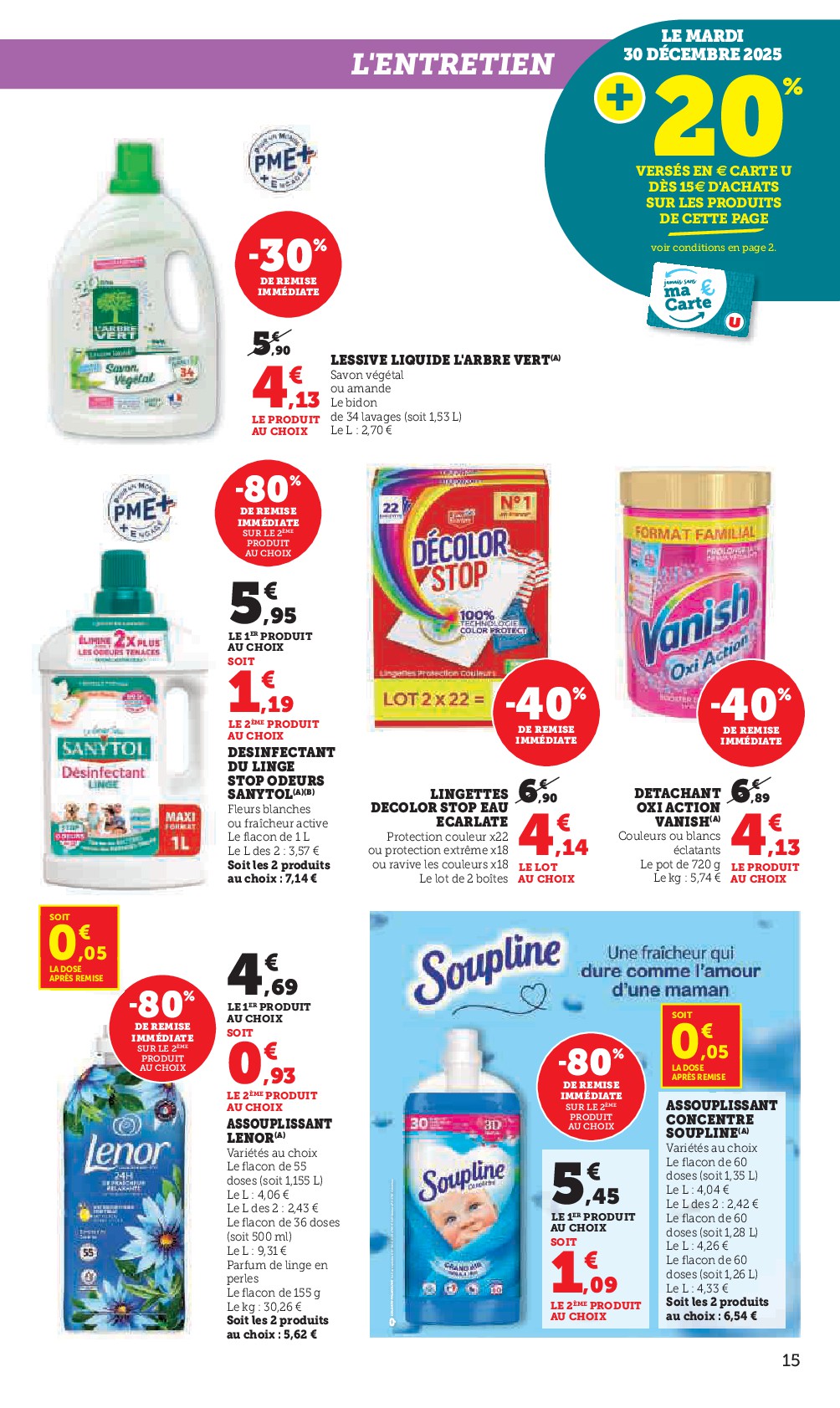 super-u - Catalogue Super U valable du 27/12 au 11/01 - page: 15