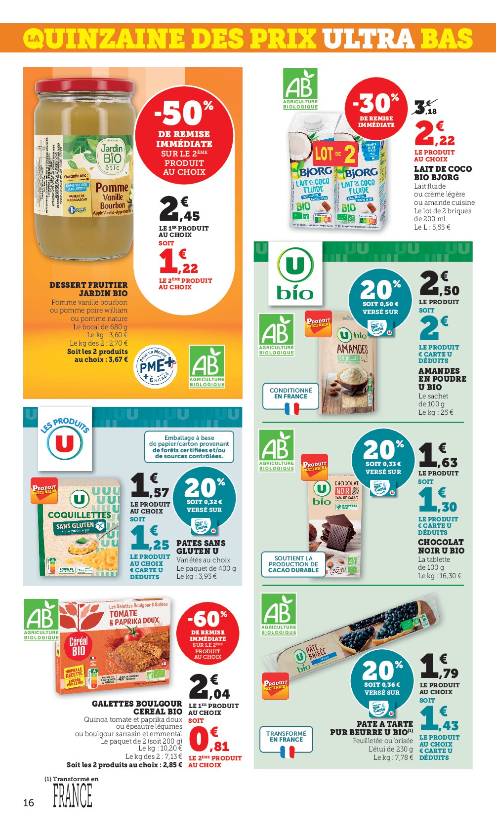 super-u - Catalogue Super U valable du 06/01 au 18/01 - page: 16