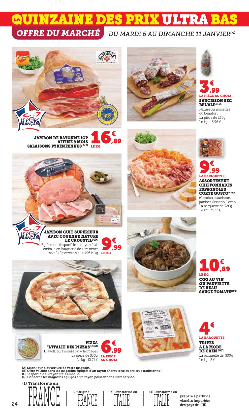 super-u - Catalogue Super U valable du 06/01 au 18/01 - page: 24