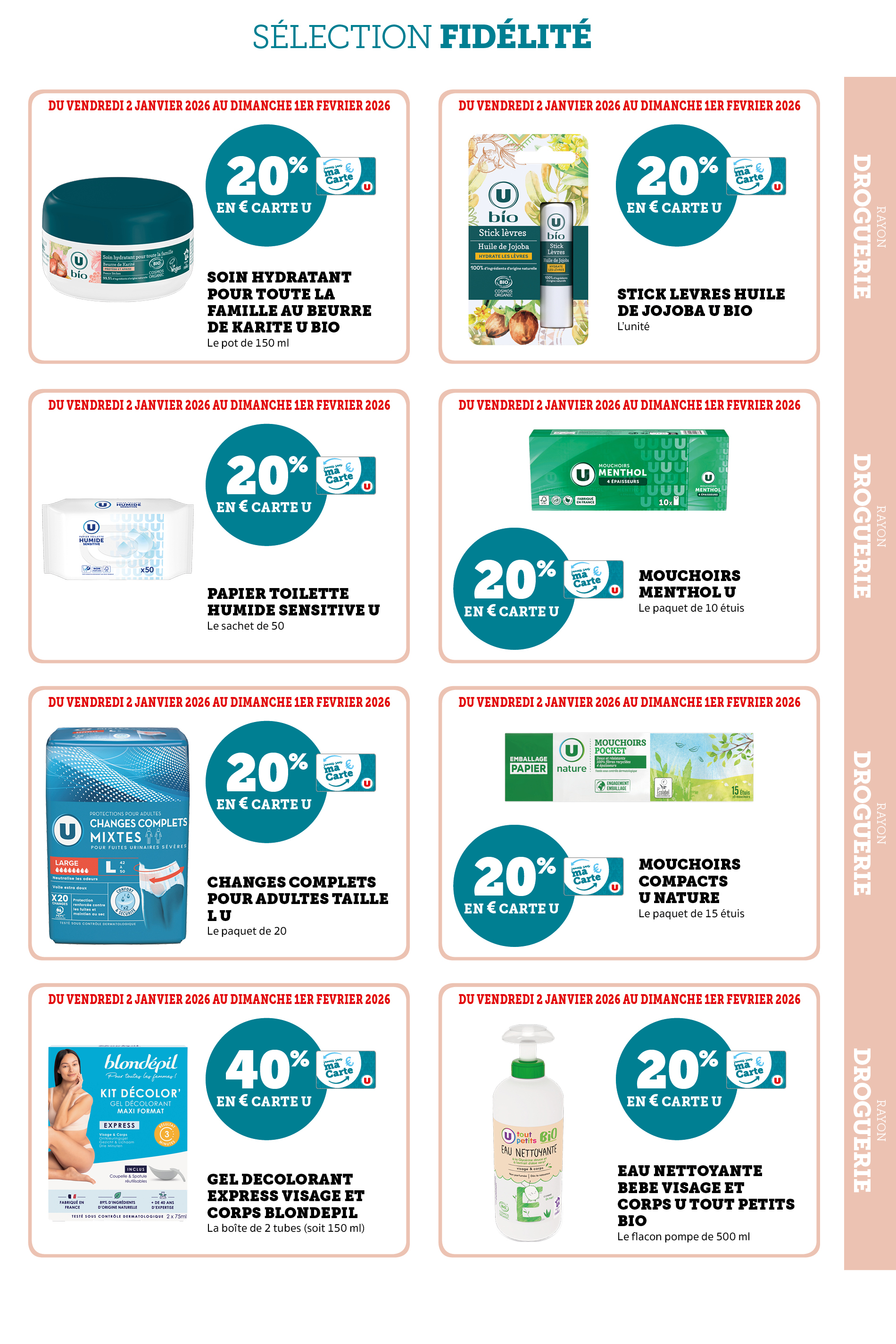 super-u - Catalogue Super U - Ma sélection Carte U janvier valable du 02/01 au 01/02 - page: 11