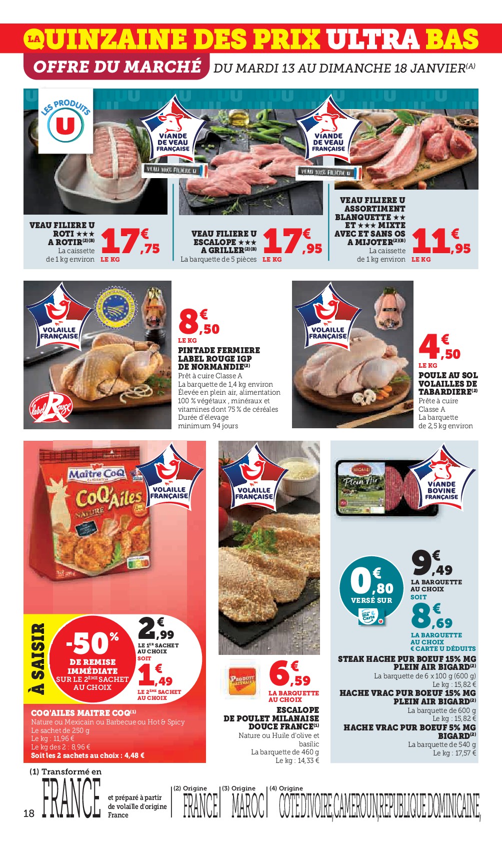 super-u - Catalogue Super U valable du 13/01 au 25/01 - page: 18
