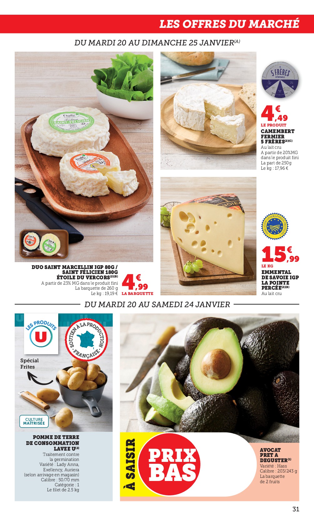super-u - Catalogue Super U valable du 20/01 au 01/02 - page: 31
