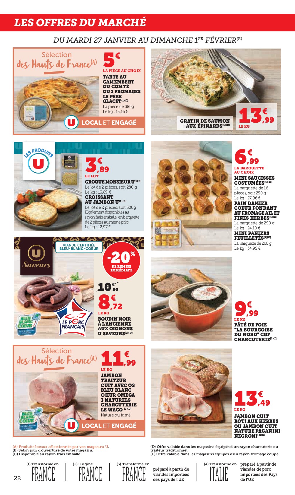 super-u - Catalogue Super U valable du 27/01 au 08/02 - page: 22