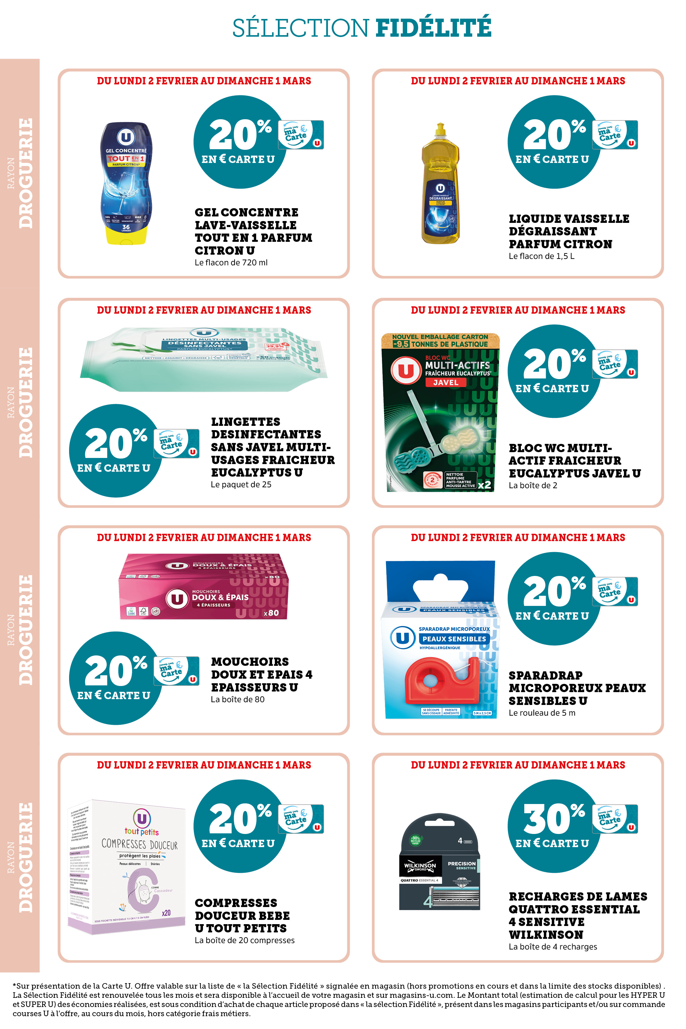 super-u - Catalogue Super U - Ma sélection Carte valable du 02/02/2026 au 01/03/2026 - page: 8