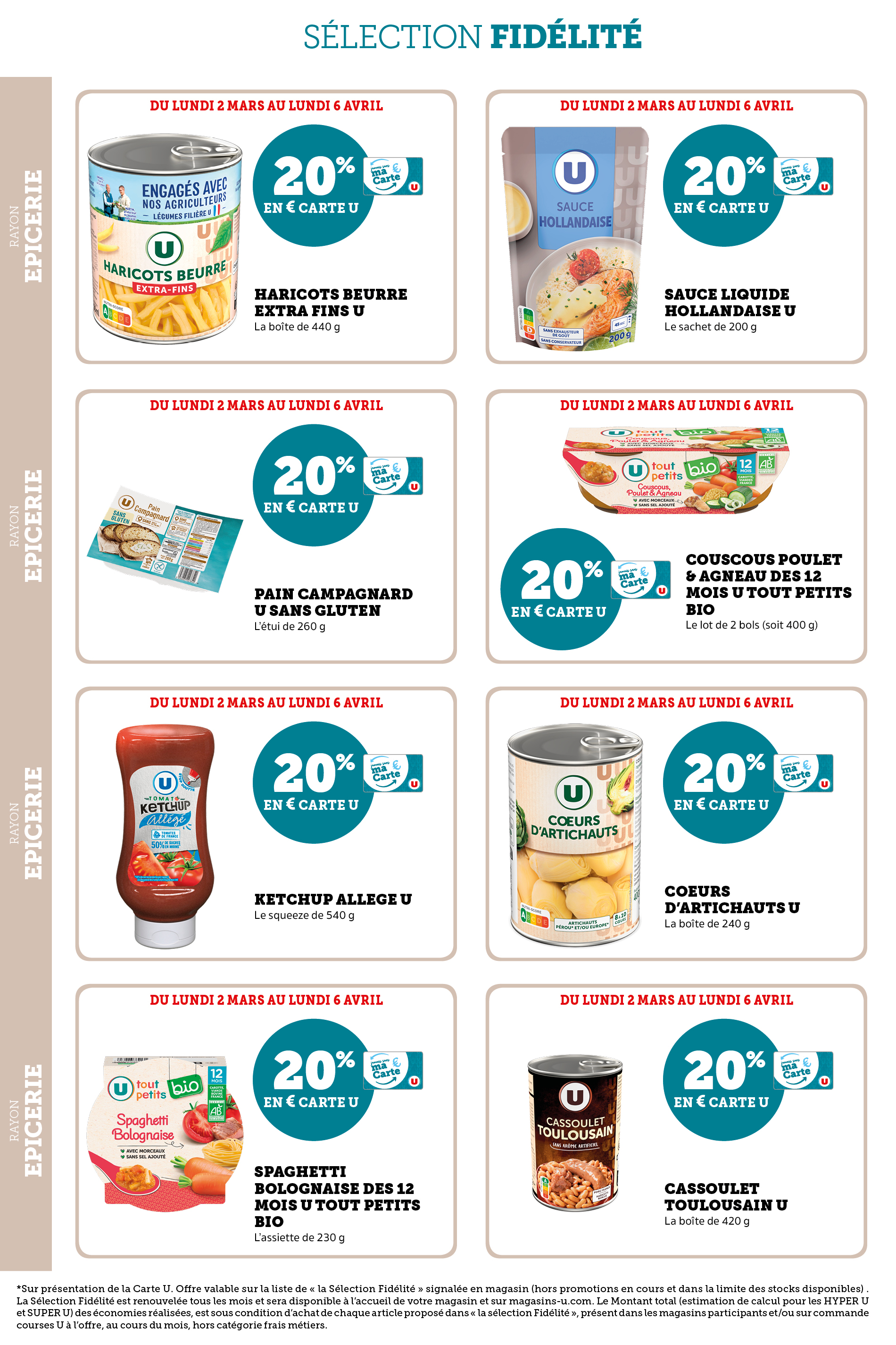 super-u - Catalogue Super U - Ma sélection Carte U mars valable du 02/03/2026 au 06/04/2026 - page: 22