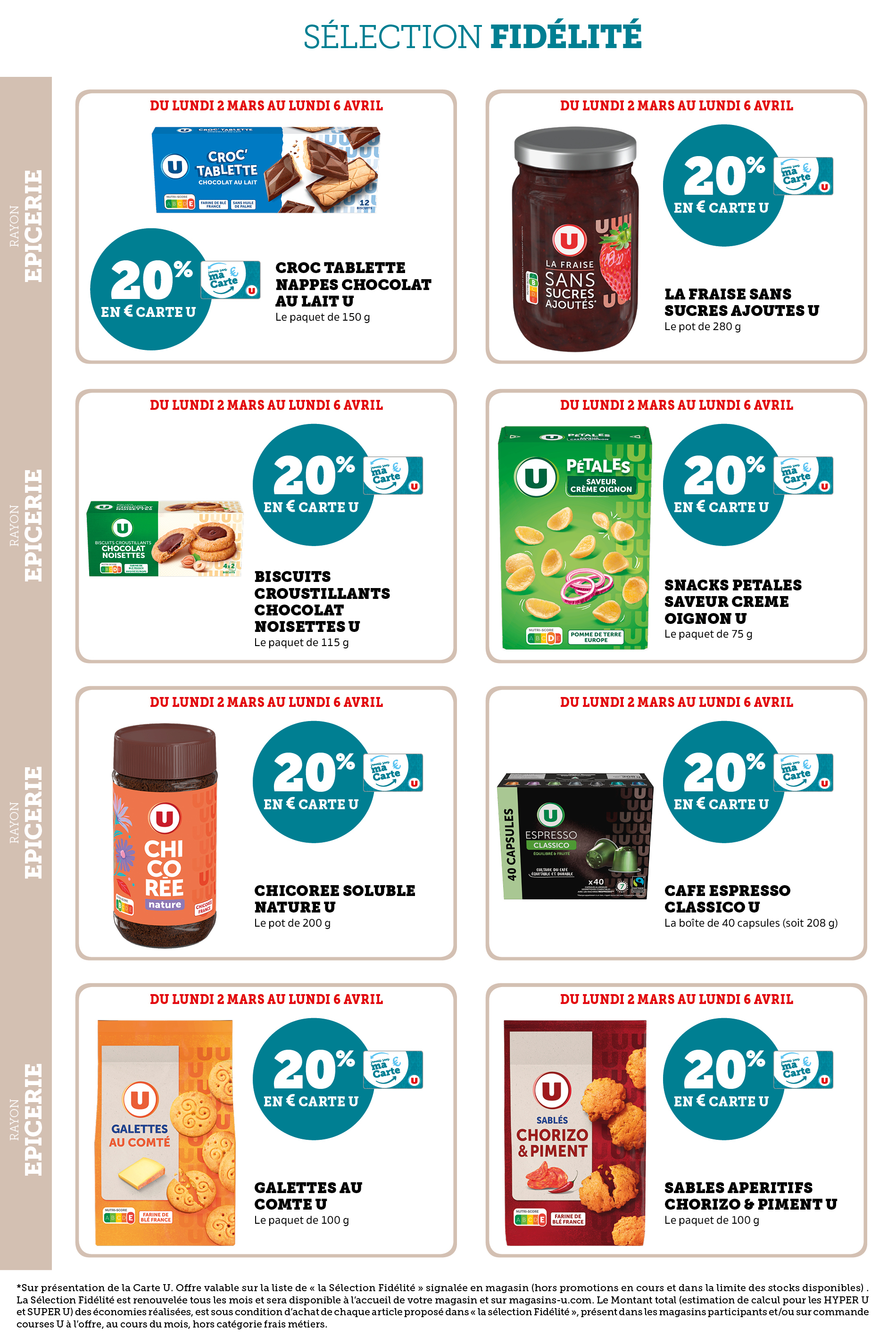 super-u - Catalogue Super U - Ma sélection Carte U mars valable du 02/03/2026 au 06/04/2026 - page: 16