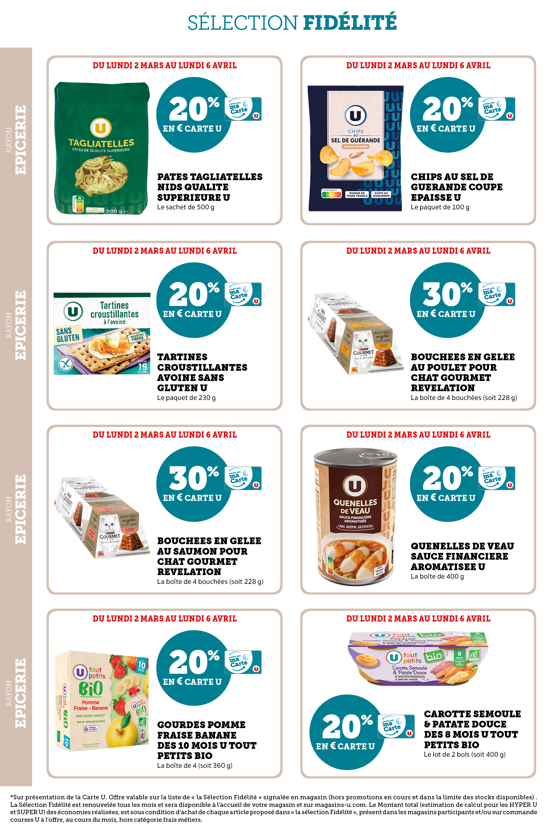 super-u - Catalogue Super U - Ma sélection Carte U mars valable du 02/03/2026 au 06/04/2026 - page: 20