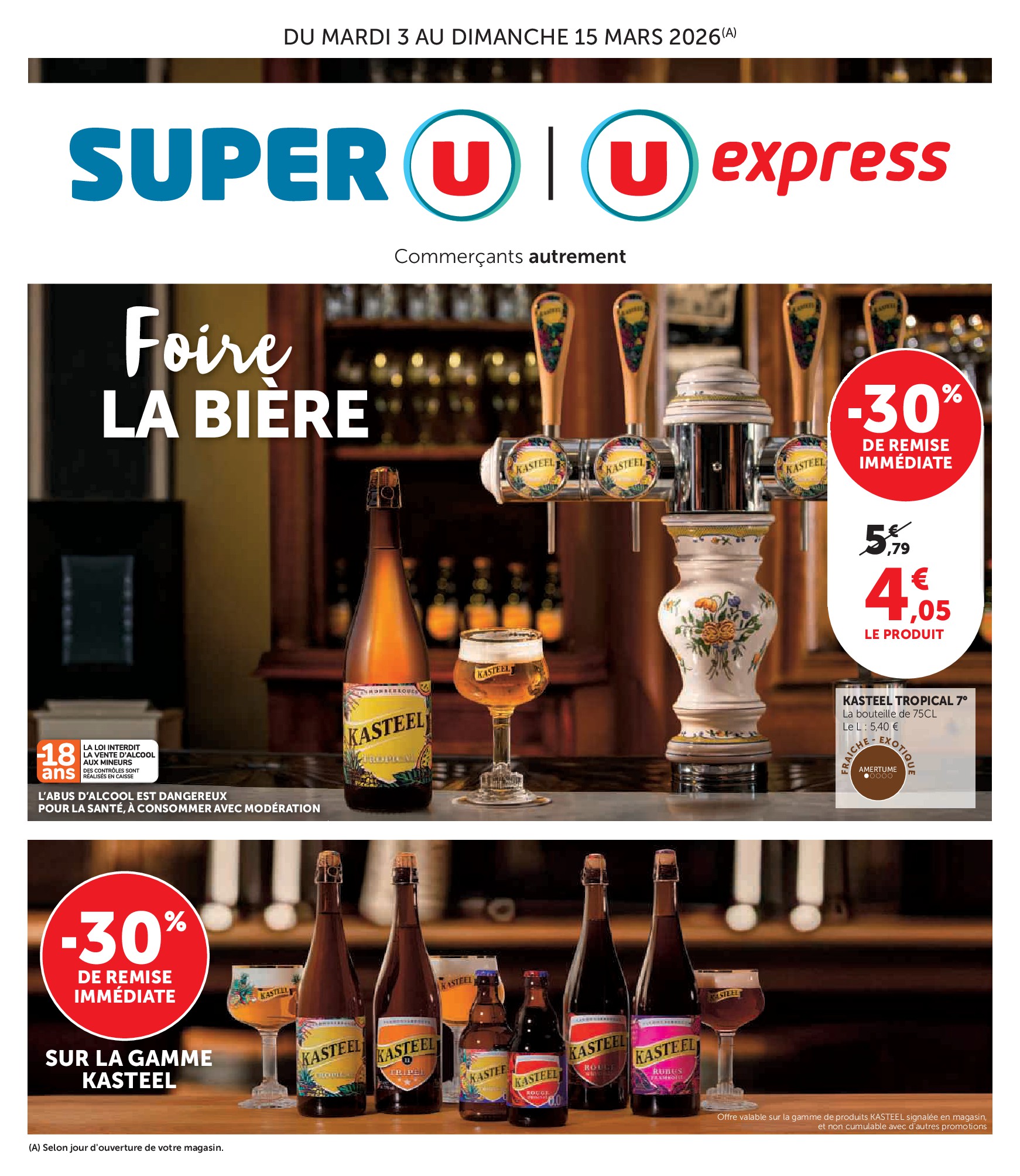 super-u - Catalogue Super U - Foire à la bière à prix bas valable du 03/03/2026 au 15/03/2026