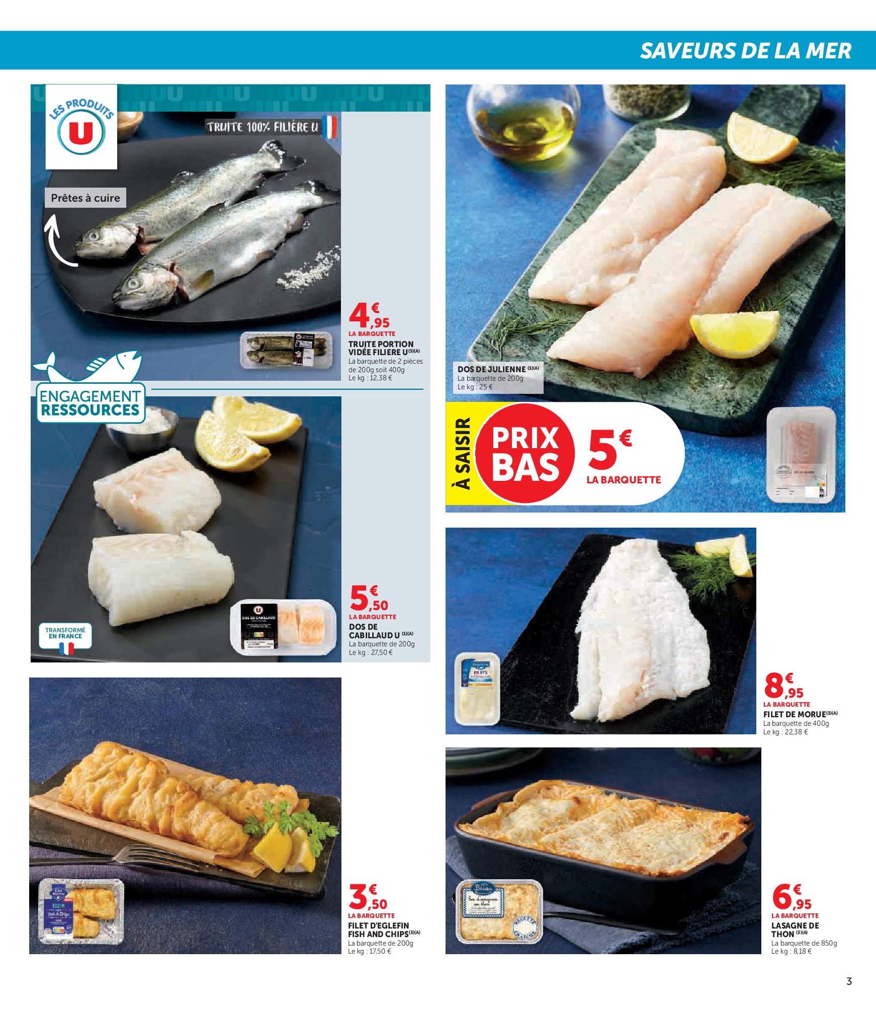 super-u - Catalogue Super U - Saveurs de la mer à prix bas valable du 17/03/2026 au 22/03/2026 - page: 3