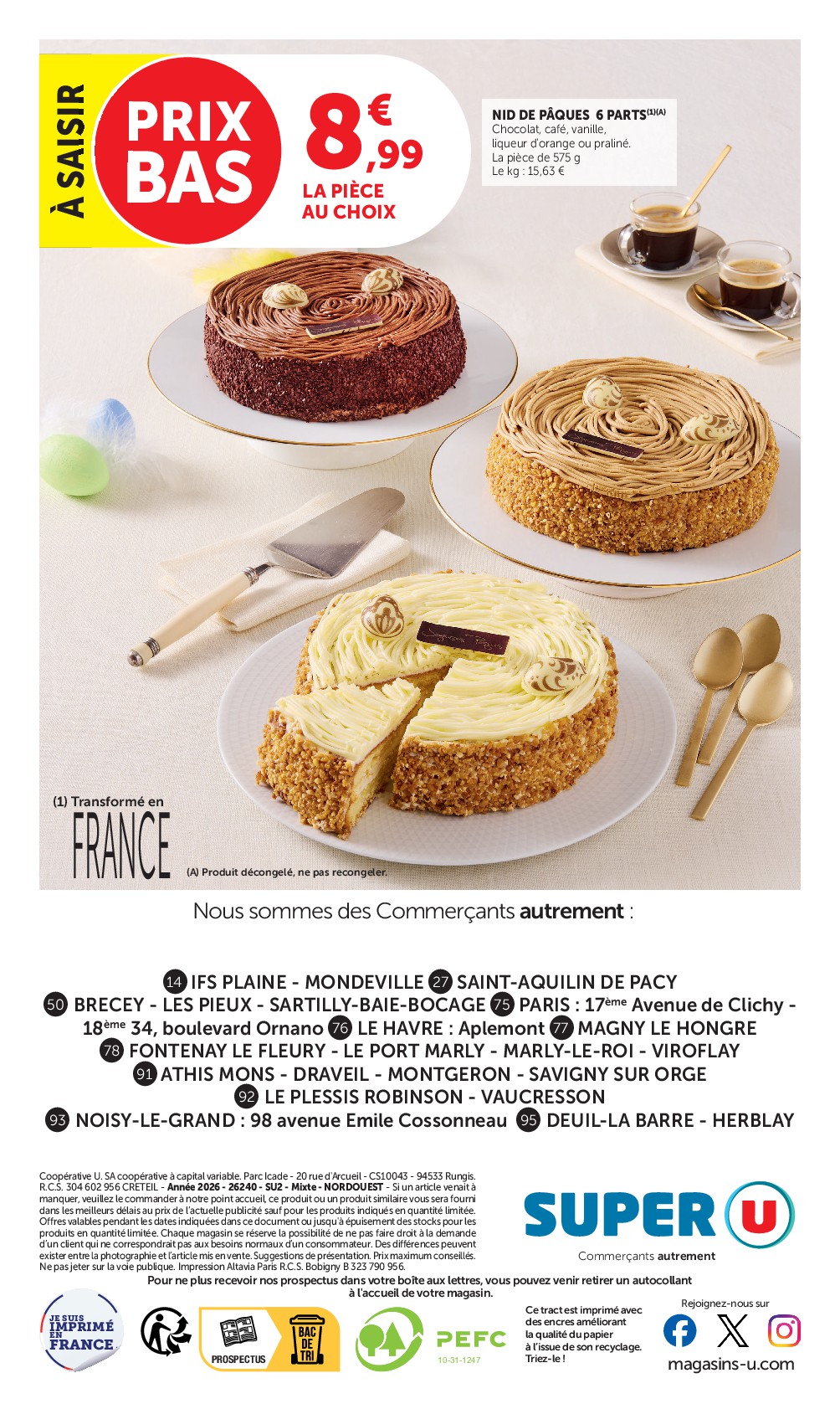 super-u - Catalogue Super U - Pâques à prix bas valable du 31/03/2026 au 06/04/2026 - page: 28