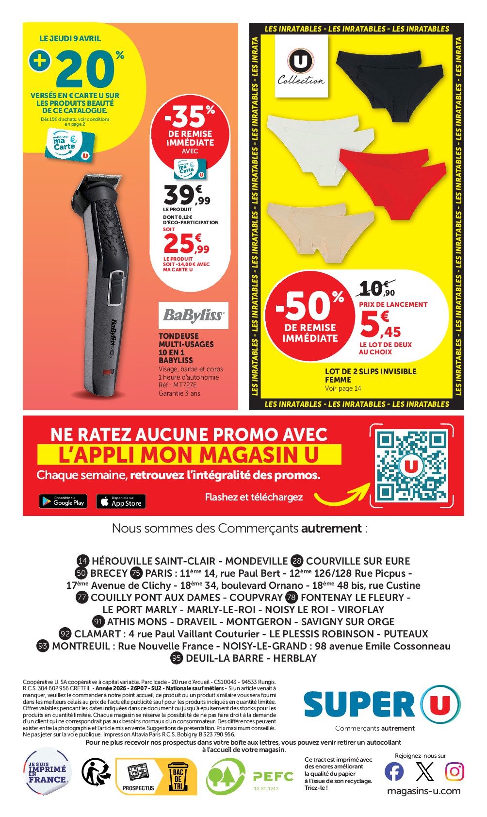 super-u - Catalogue Super U - La beauté à prix bas valable du 08/04/2026 au 19/04/2026 - page: 32