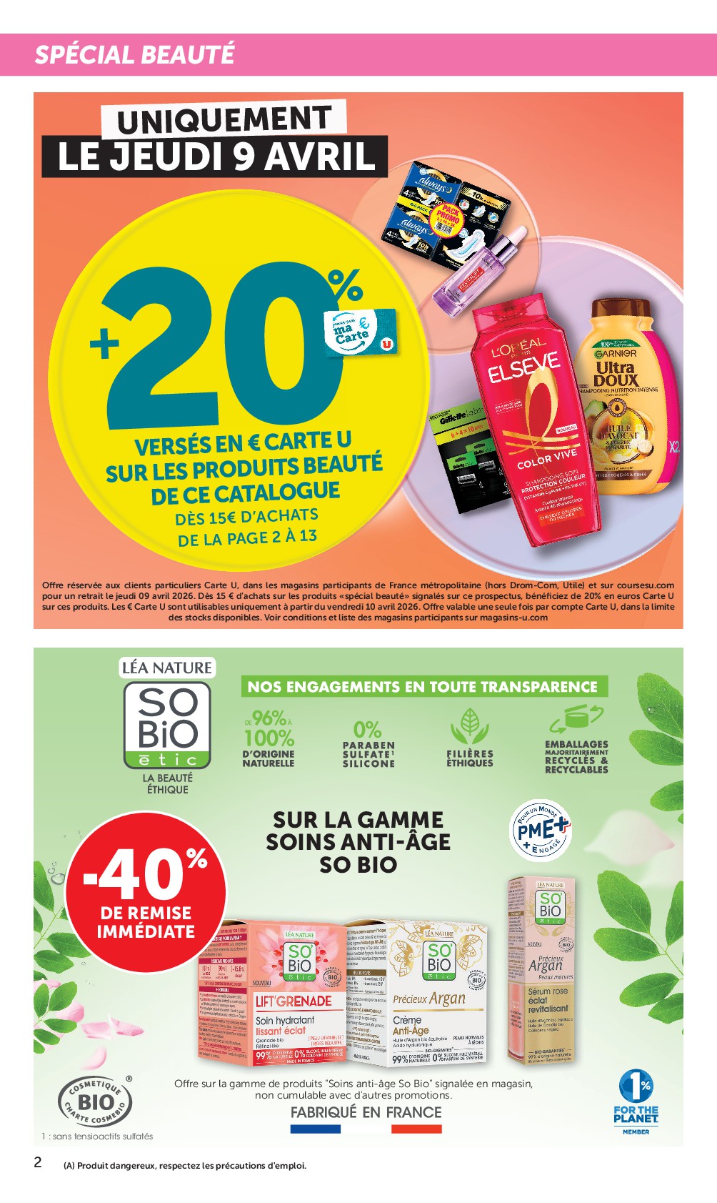super-u - Catalogue Super U - La beauté à prix bas valable du 08/04/2026 au 19/04/2026 - page: 2