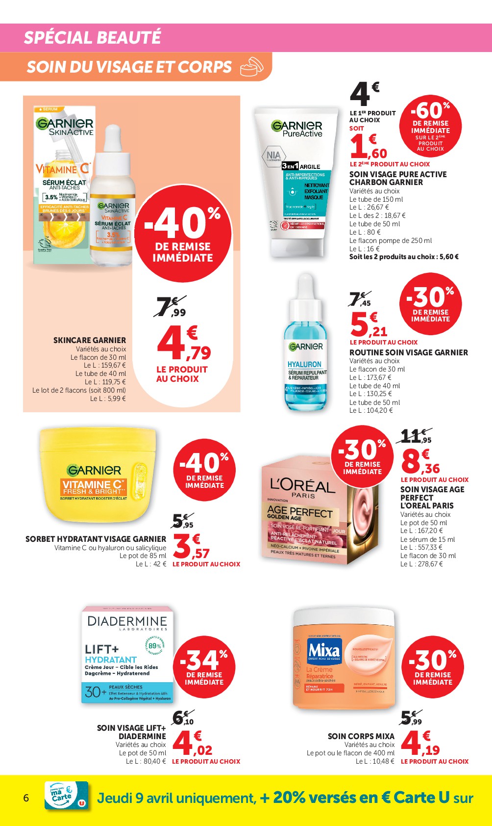 super-u - Catalogue Super U - La beauté à prix bas valable du 08/04/2026 au 19/04/2026 - page: 6