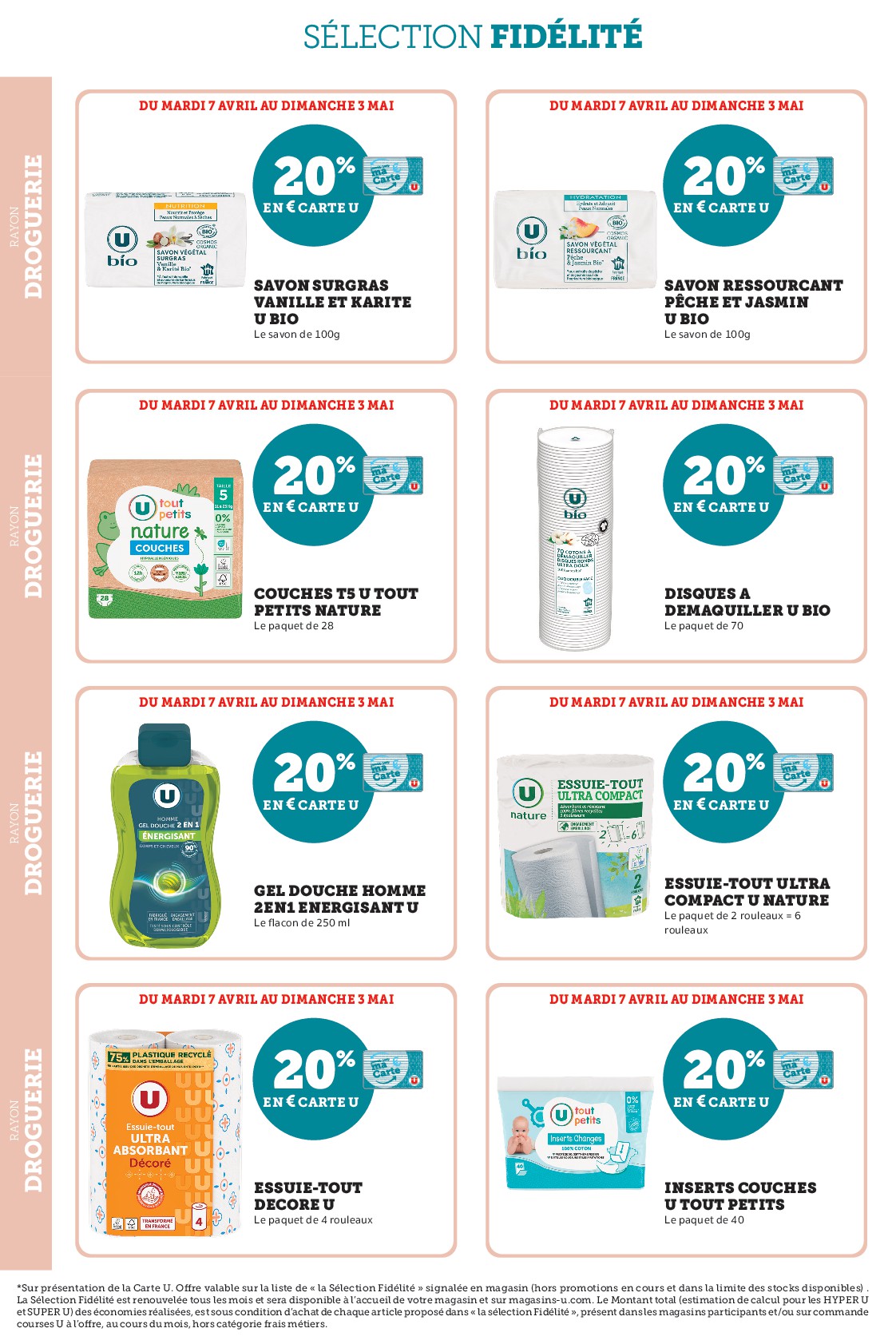 super-u - Current Super U - Ma sélection Carte U avril leaflet valid from du mardi 07/04/2026 to du dimanche 03/05/2026 - page: 12