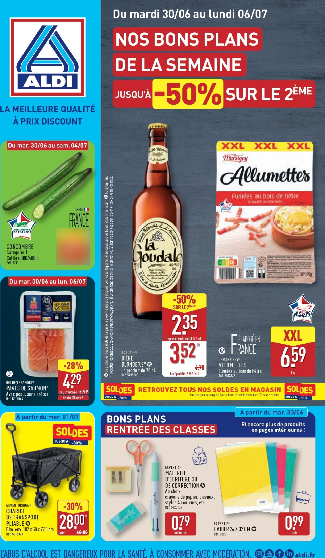 aldi - Flyer ALDI pour la semaine prochaine du du mardi 30/06/2026 au du lundi 06/07/2026