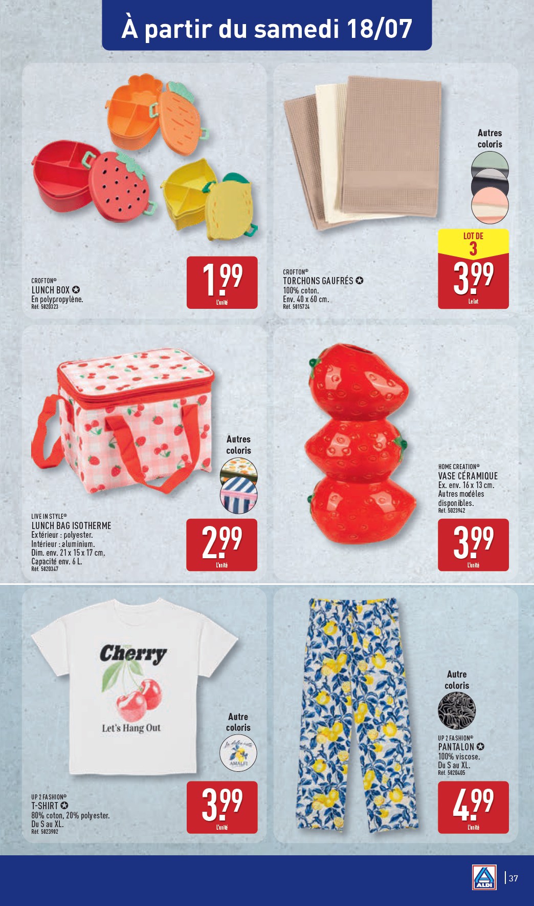 aldi - Current ALDI leaflet valid from du mardi 14/07/2026 to du lundi 20/07/2026 - page: 39