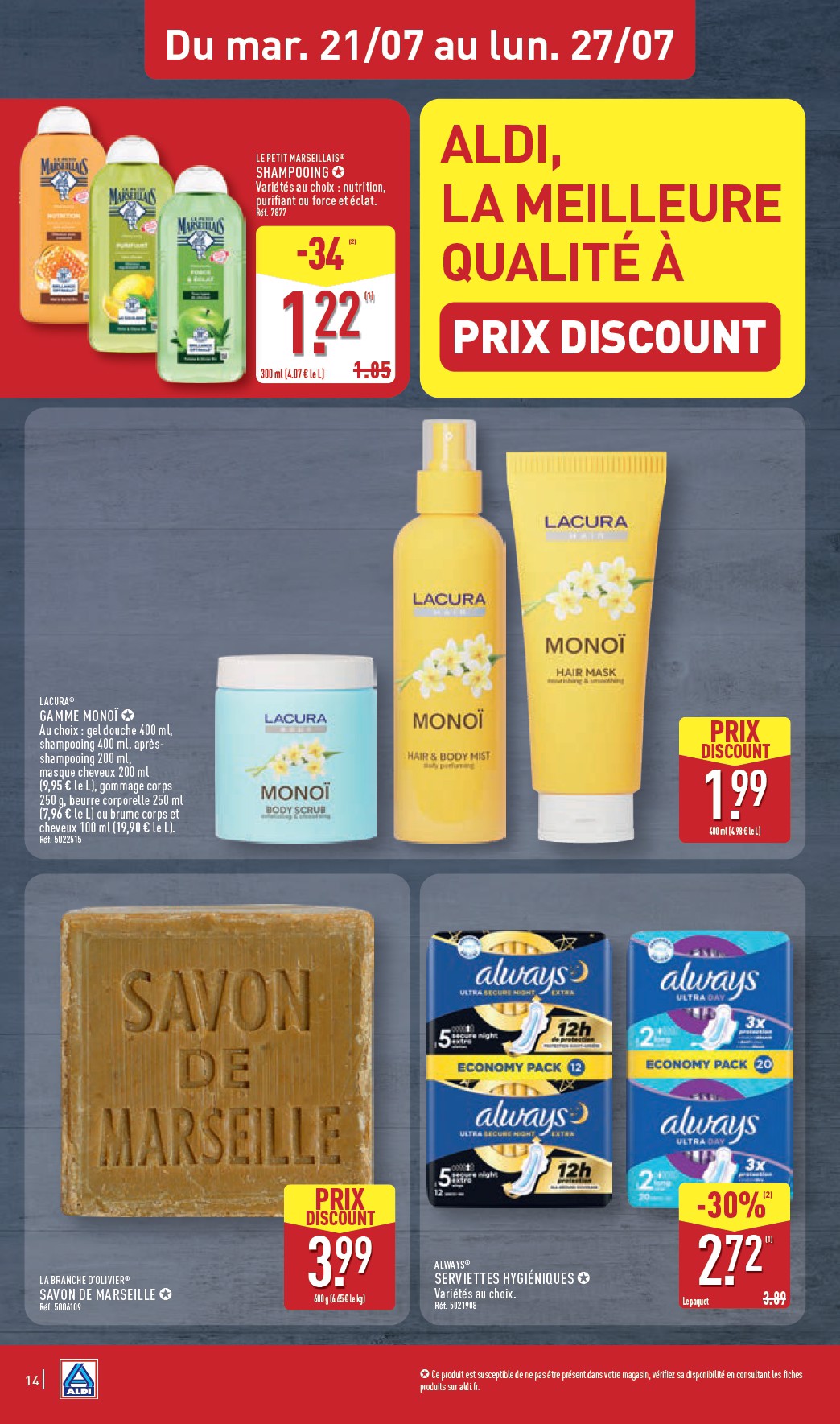 aldi - Flyer ALDI - Catalogue de la semaine prochaine pour la semaine prochaine du du mardi 21/07/2026 au du lundi 27/07/2026 - page: 16