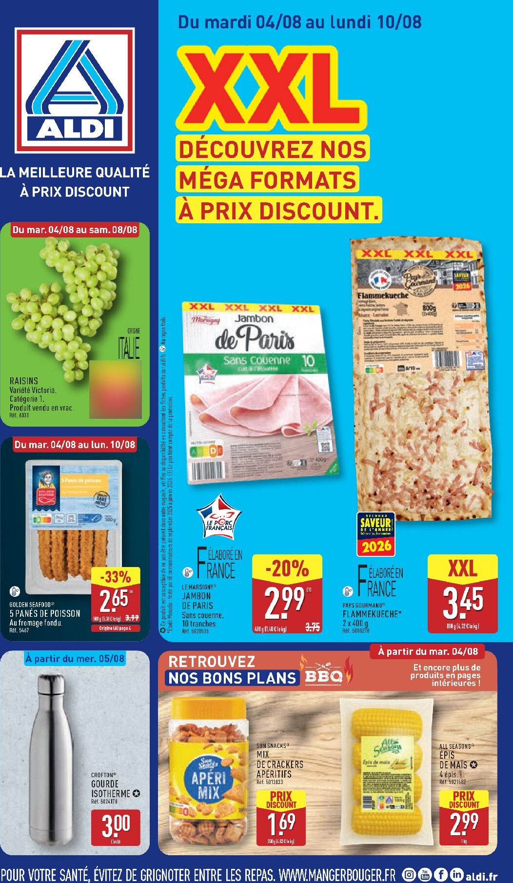 aldi - Flyer ALDI pour la semaine prochaine du du mardi 04/08/2026 au du lundi 10/08/2026 - page: 1
