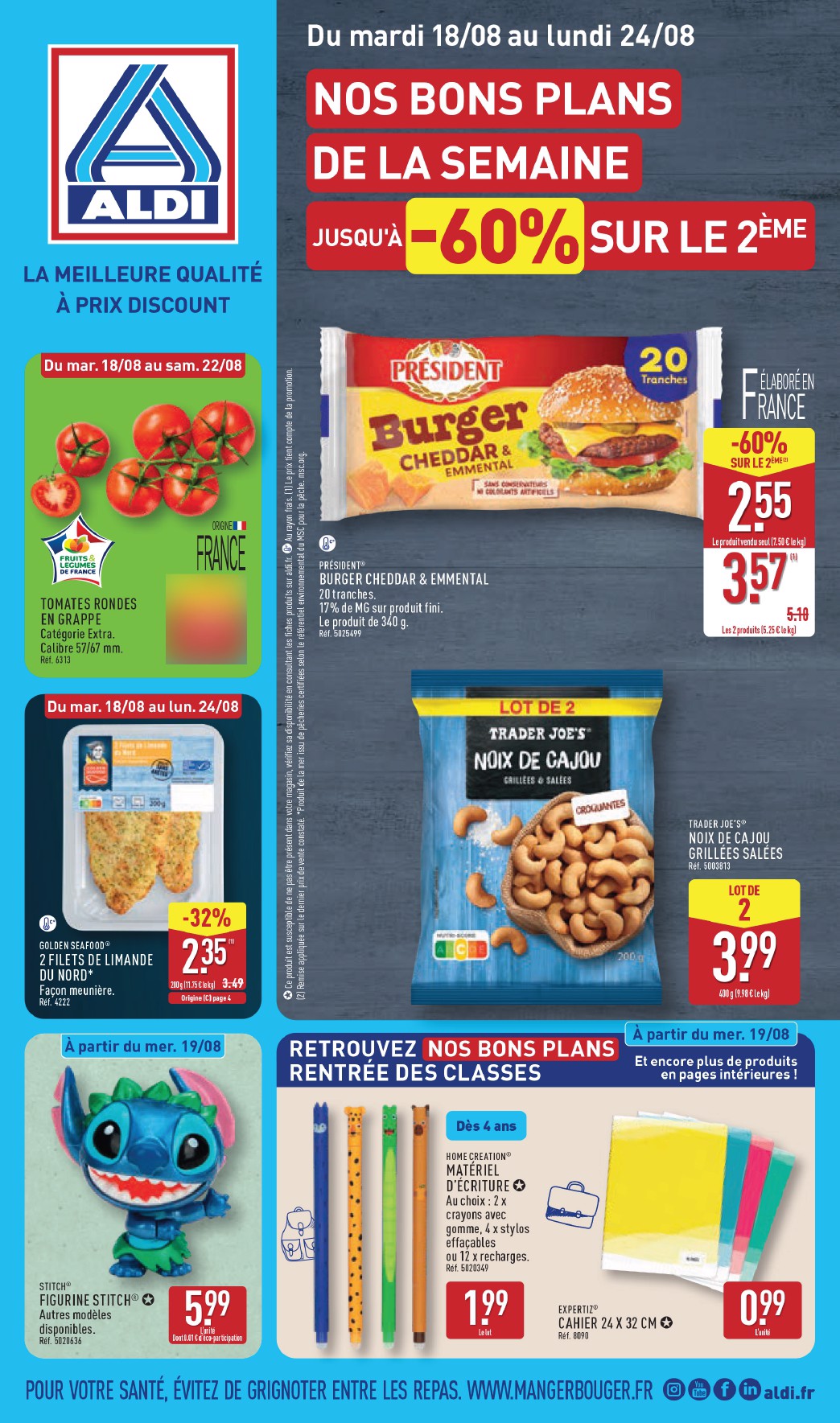 aldi - Flyer ALDI pour la semaine prochaine du du mardi 18/08/2026 au du lundi 24/08/2026 - page: 1