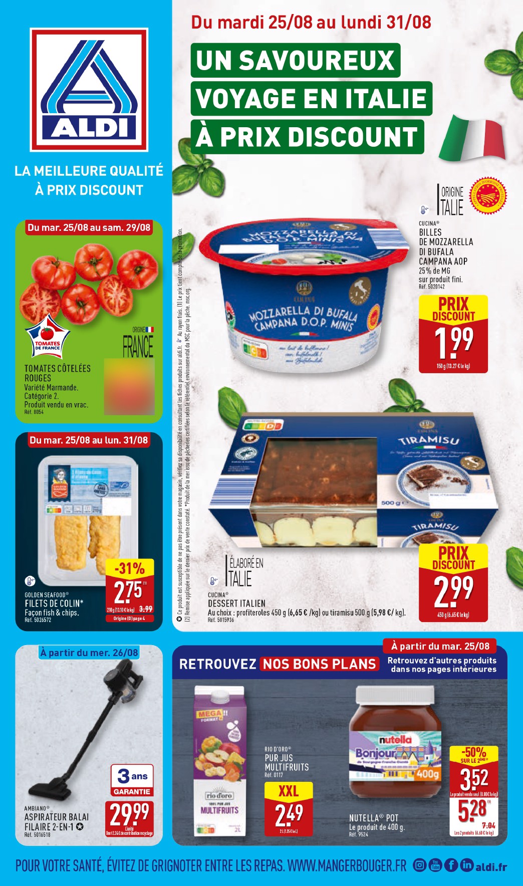 aldi - Flyer ALDI pour la semaine prochaine du du mardi 25/08/2026 au du lundi 31/08/2026