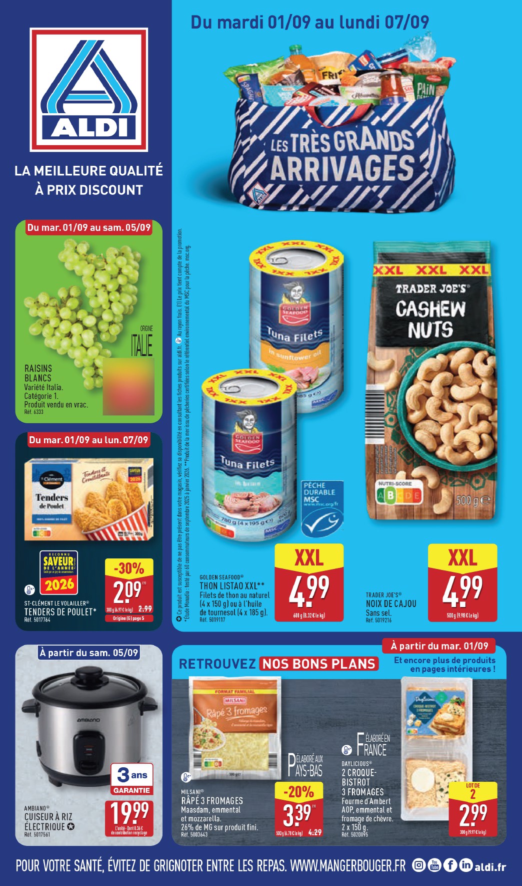 aldi - Flyer ALDI pour la semaine prochaine du du mardi 01/09/2026 au du lundi 07/09/2026