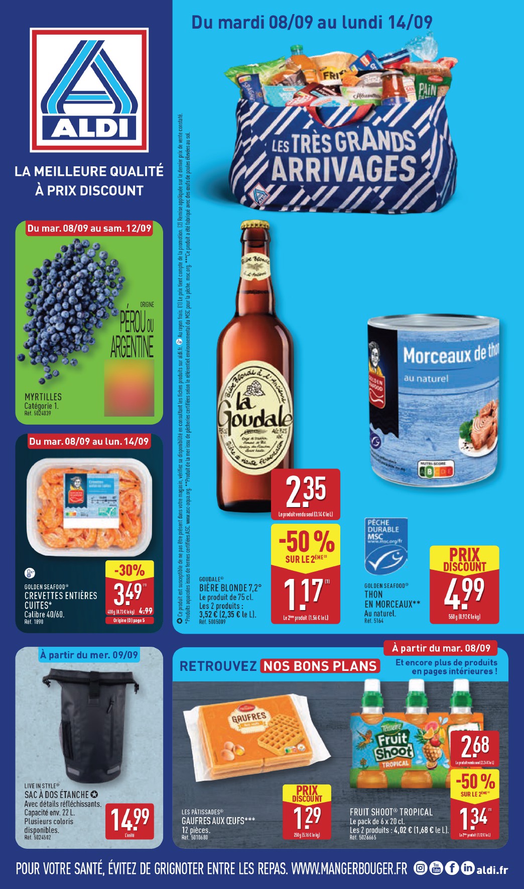 aldi - Flyer ALDI pour la semaine prochaine du du mardi 08/09/2026 au du lundi 14/09/2026