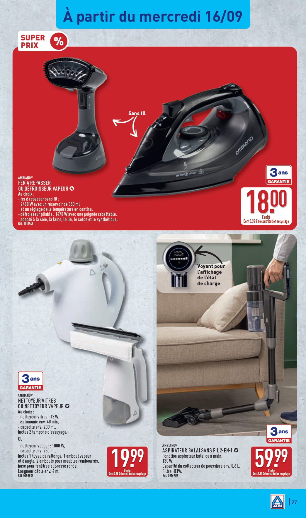 aldi - Flyer ALDI pour la semaine prochaine du du mardi 15/09/2026 au du lundi 21/09/2026 - page: 29