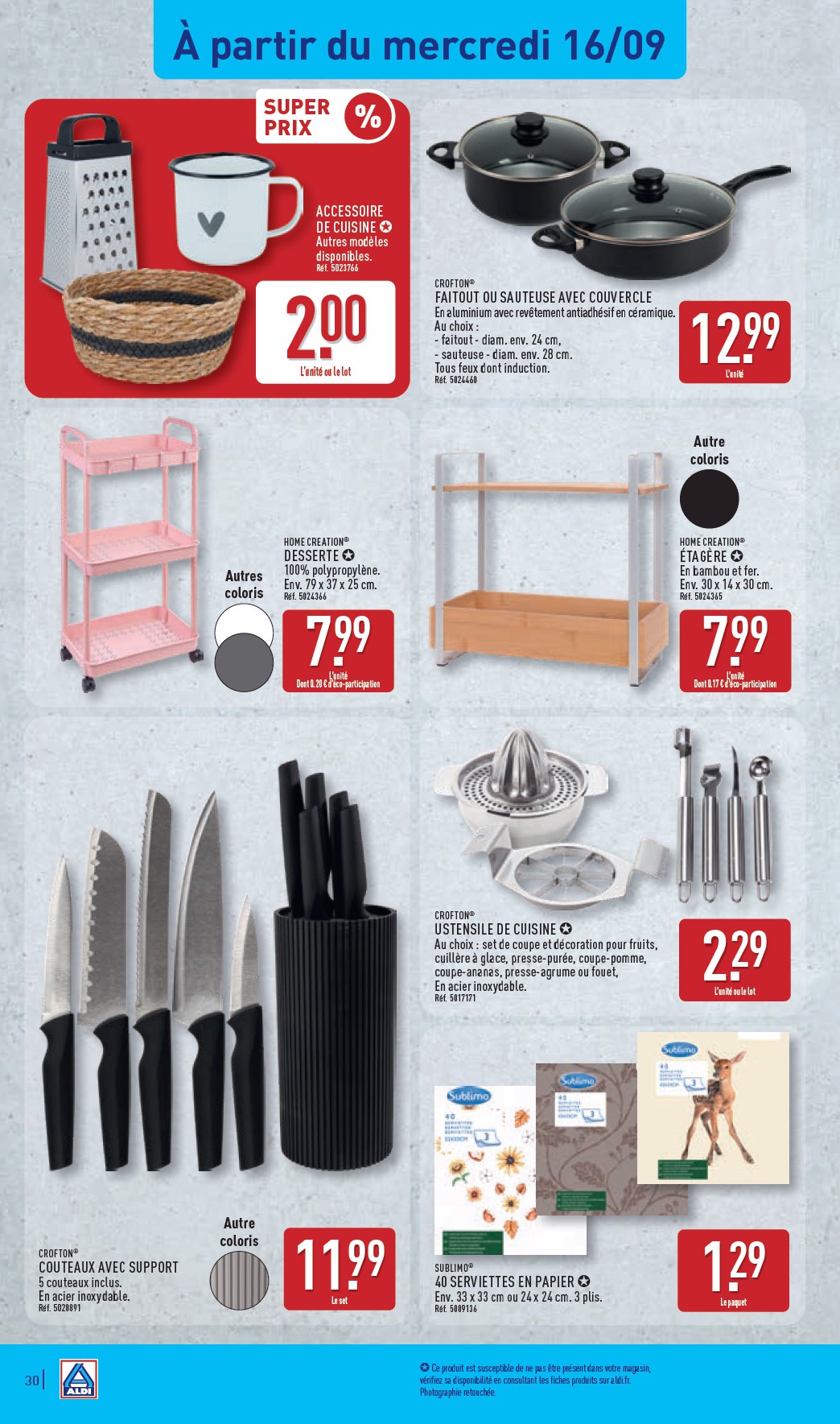 aldi - Flyer ALDI pour la semaine prochaine du du mardi 15/09/2026 au du lundi 21/09/2026 - page: 32