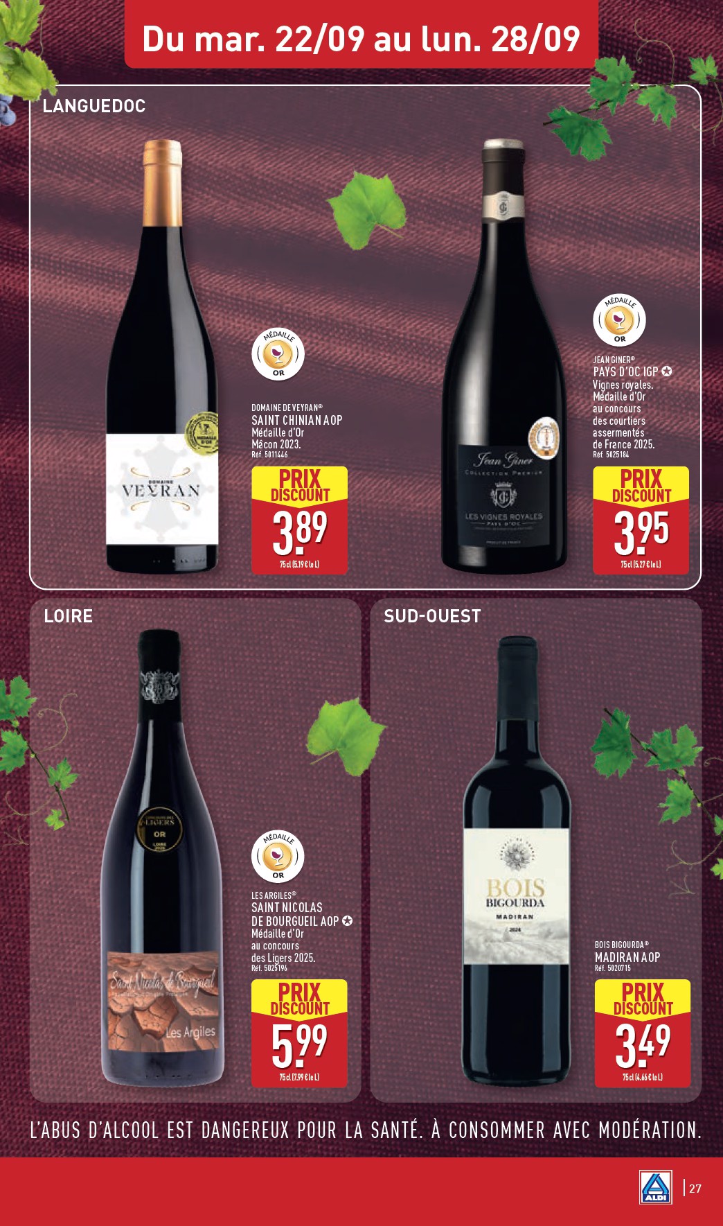 aldi - Flyer ALDI pour la semaine prochaine du du mardi 22/09/2026 au du lundi 28/09/2026 - page: 29