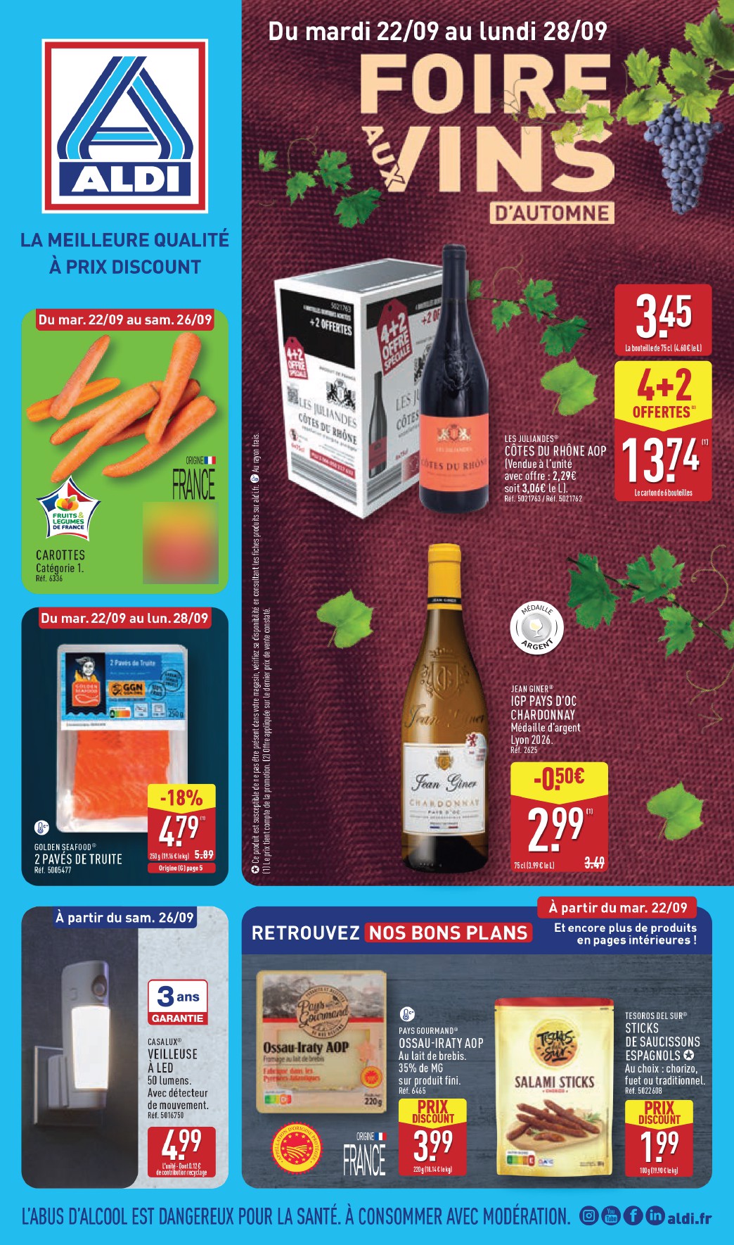 aldi - Flyer ALDI pour la semaine prochaine du du mardi 22/09/2026 au du lundi 28/09/2026 - page: 1