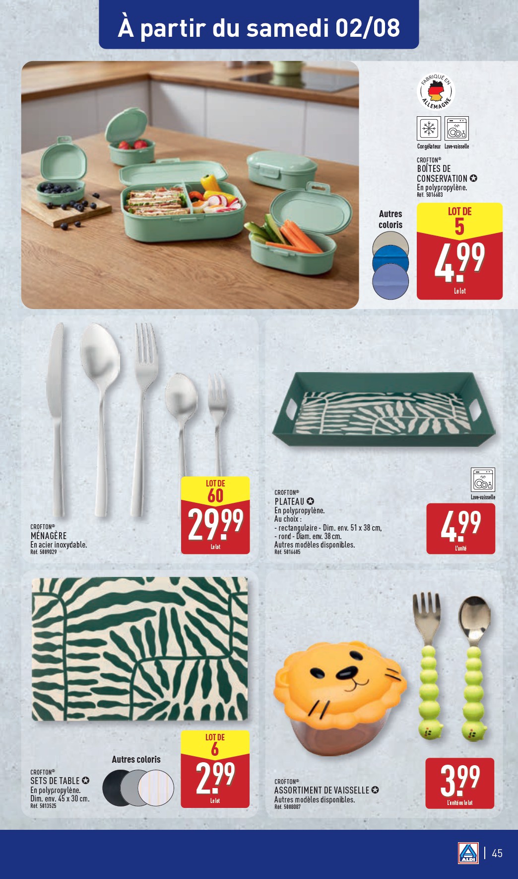 aldi - Catalogue ALDI valable du 29/07 au 04/08 - page: 47 aldi - Catalogue ALDI valable du 29/07 au 04/08 - page: 47