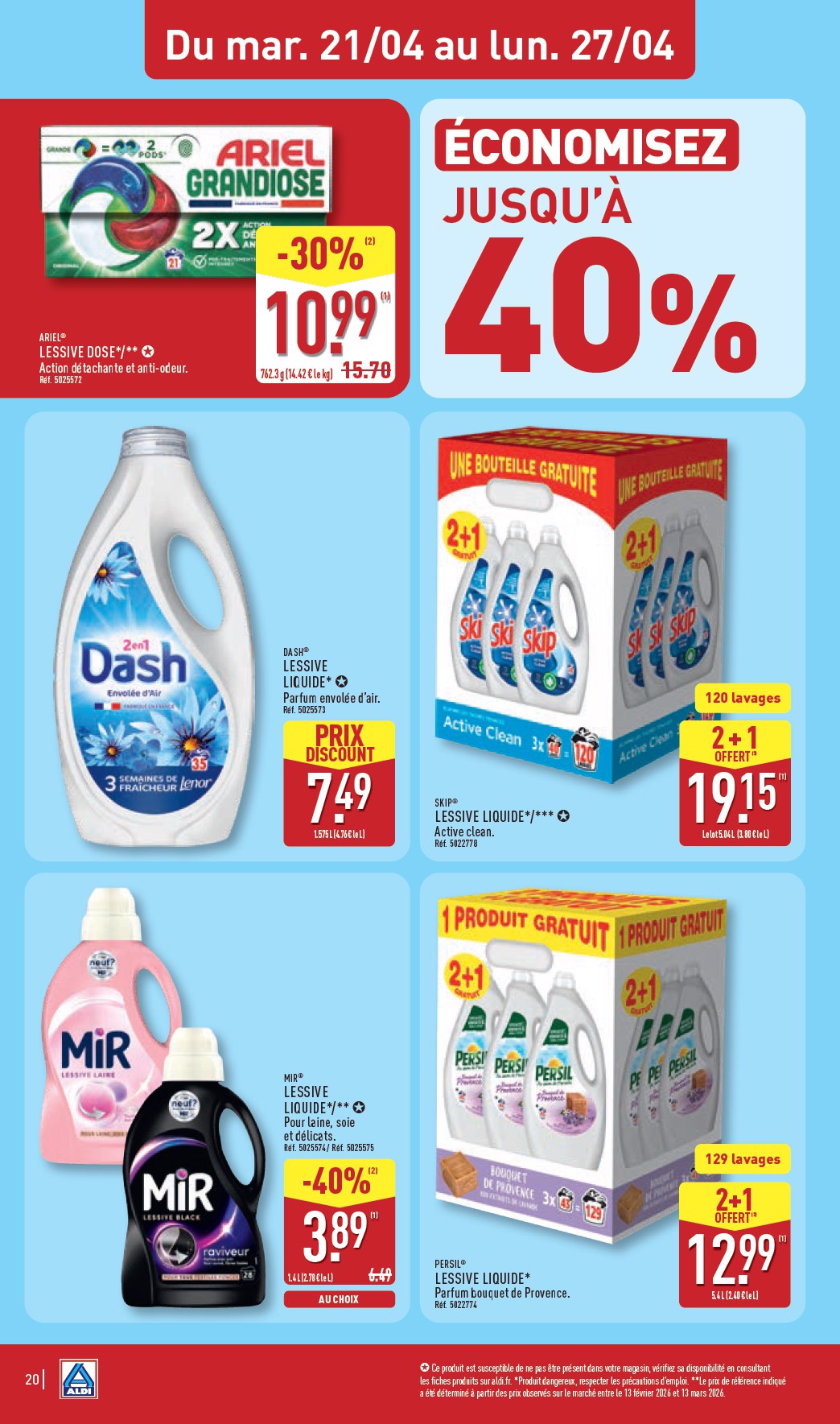 aldi - Flyer ALDI pour la semaine prochaine du du mardi 21/04/2026 au du lundi 27/04/2026 - page: 22