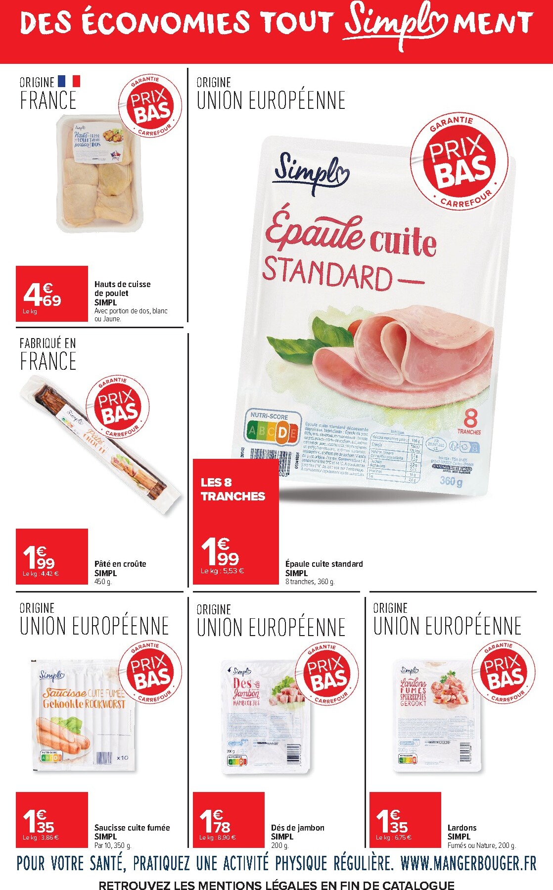 carrefour-market - Flyer Carrefour Market - Garantie prix bas – tout simpl’ment pour la semaine prochaine du du lundi 01/06/2026 au du dimanche 21/06/2026 - page: 4
