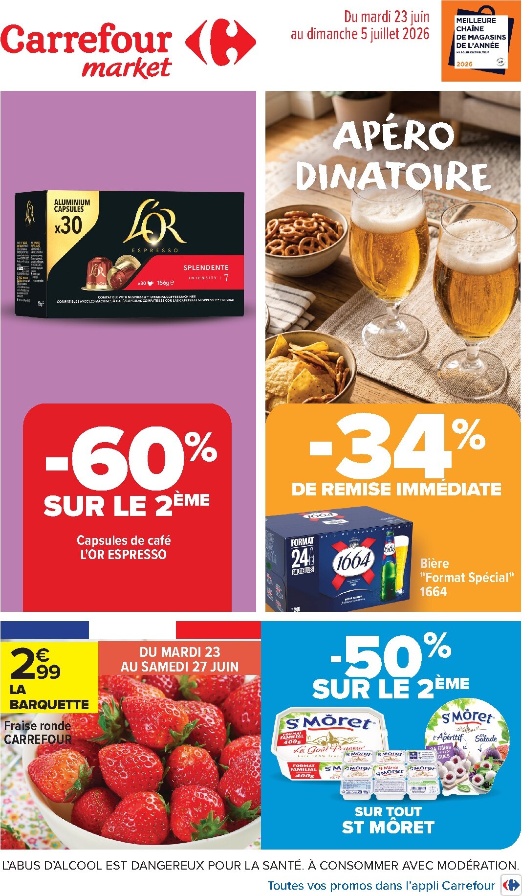 carrefour-market - Flyer Carrefour Market pour la semaine prochaine du du mardi 23/06/2026 au du dimanche 05/07/2026 - page: 1