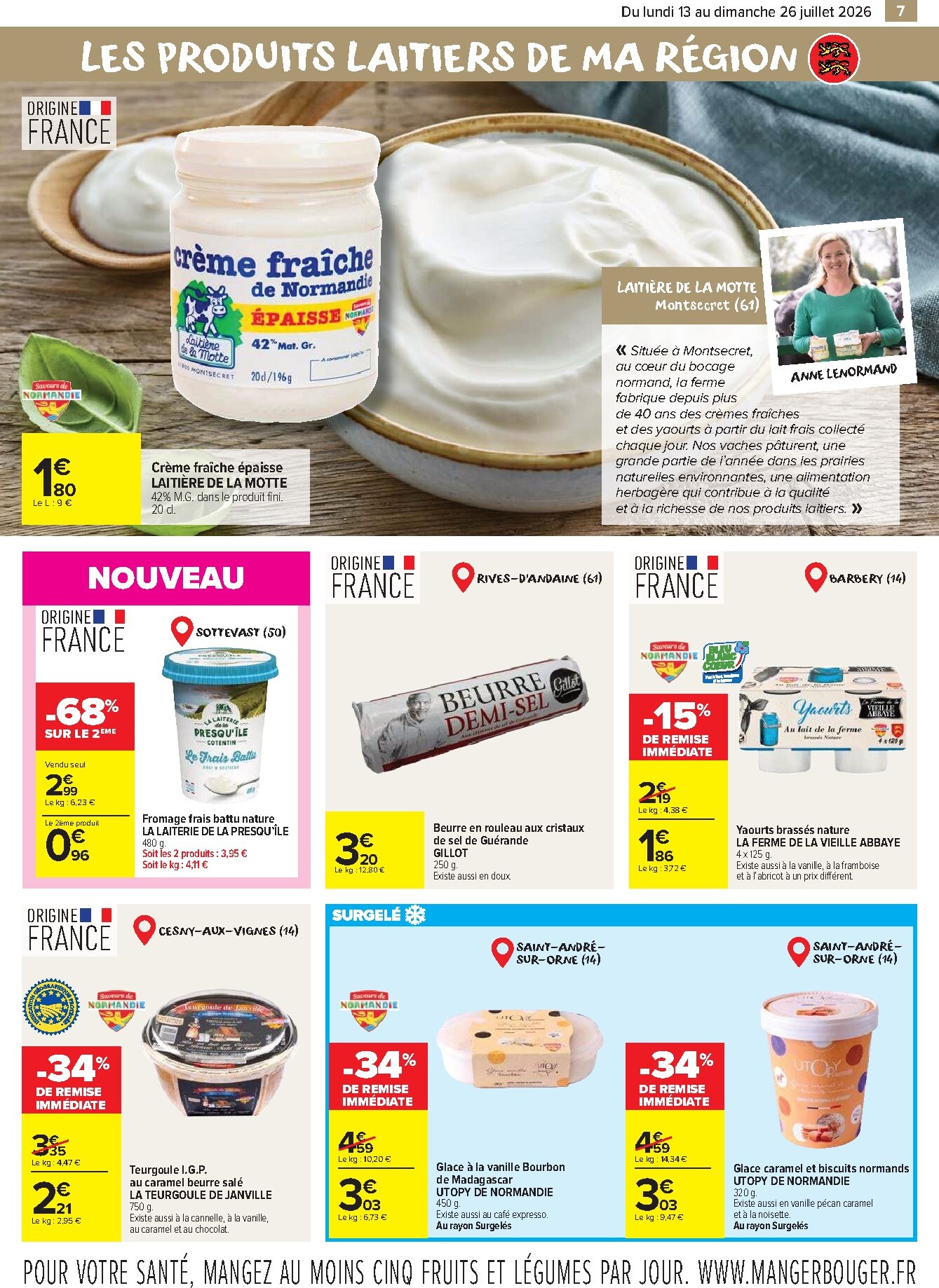 carrefour-market - Flyer Carrefour Market - Le Meilleur de ma Région Normandie pour la semaine prochaine du du lundi 13/07/2026 au du dimanche 26/07/2026 - page: 7