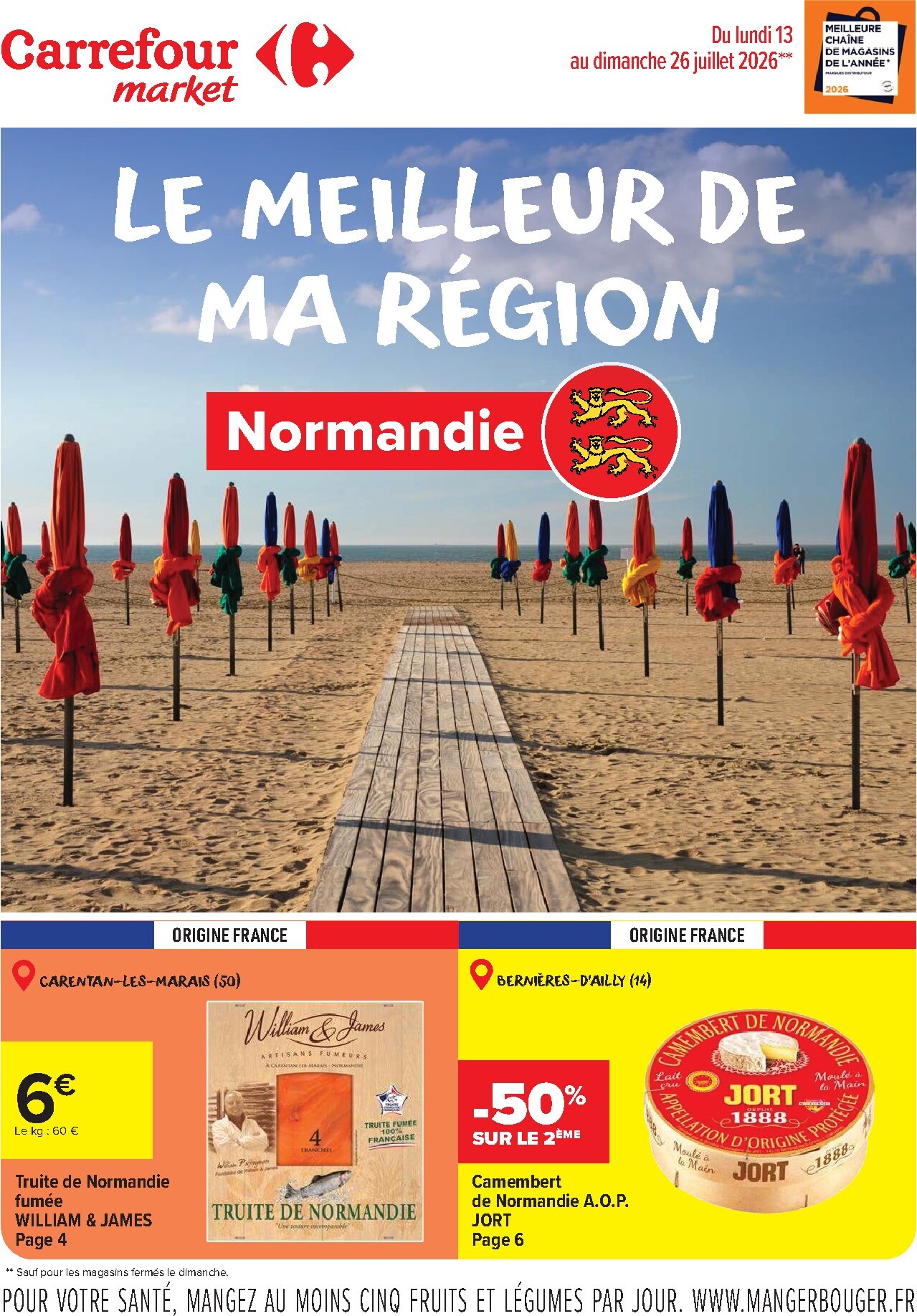 carrefour-market - Flyer Carrefour Market - Le Meilleur de ma Région Normandie pour la semaine prochaine du du lundi 13/07/2026 au du dimanche 26/07/2026