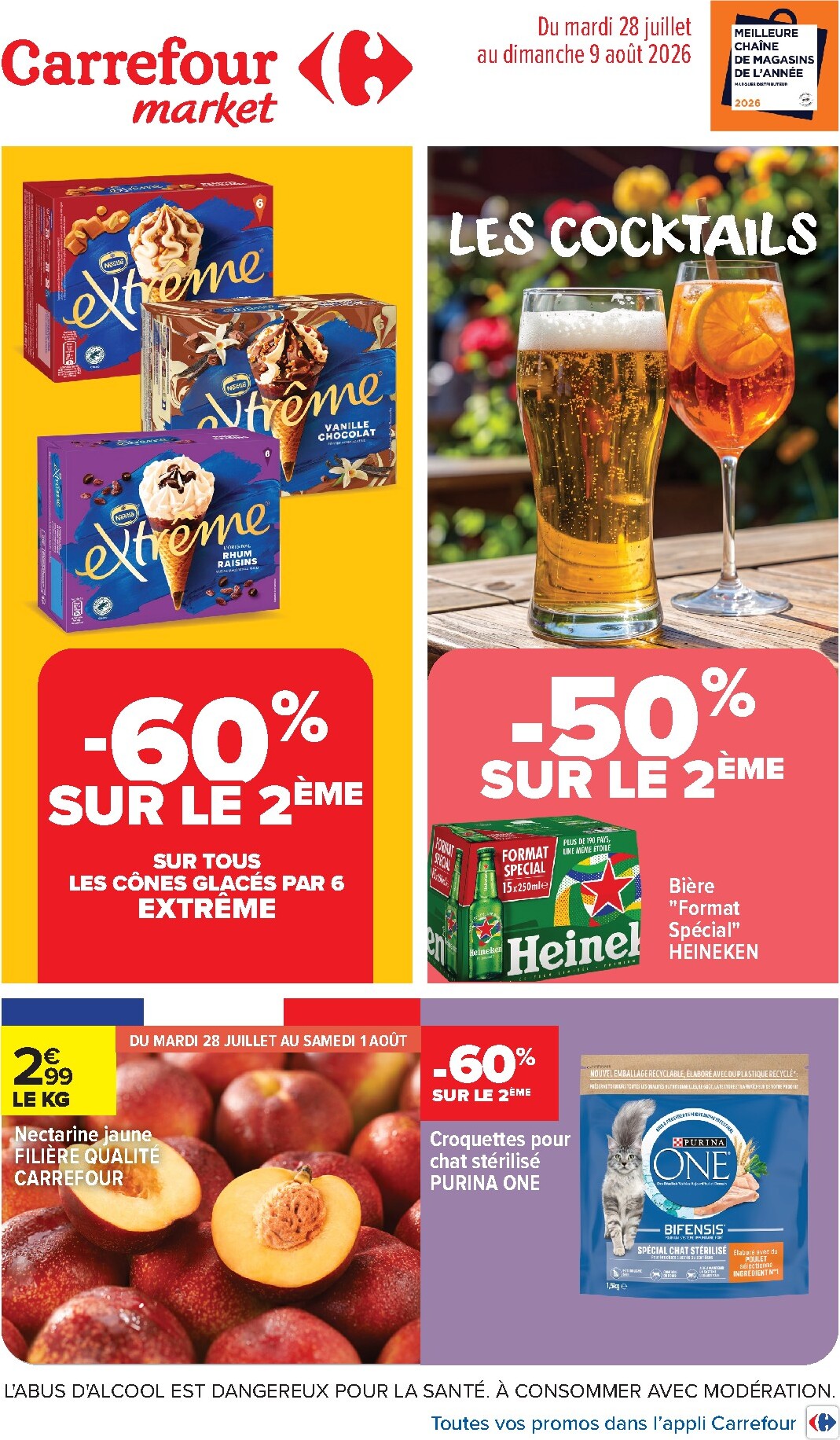 carrefour-market - Current Carrefour Market leaflet valid from du mardi 28/07/2026 to du dimanche 09/08/2026 - page: 1