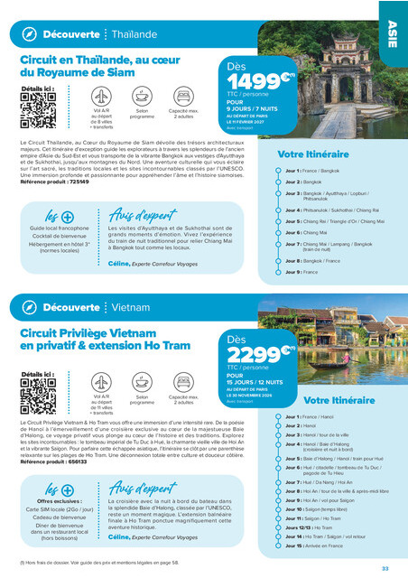 carrefour-market - Current Carrefour Market - Séjours & Circuits leaflet valid from du vendredi 14/08/2026 to du vendredi 30/10/2026 - page: 33