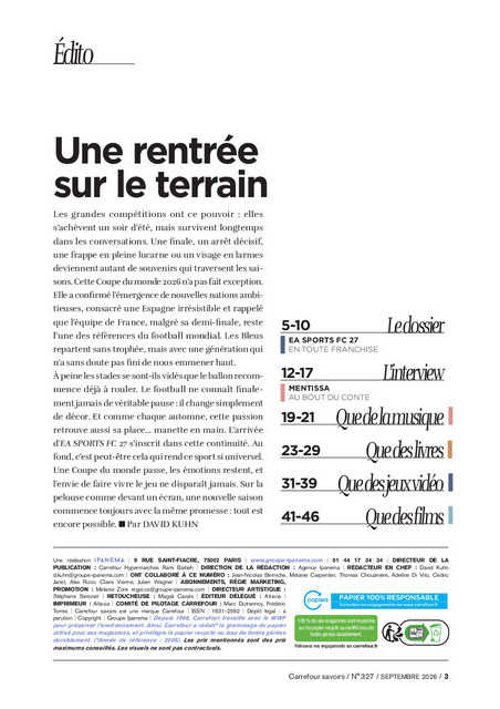 carrefour-market - Current Carrefour - A Chacun SA Culture leaflet valid from du mardi 01/09/2026 to du mercredi 30/09/2026 - page: 3