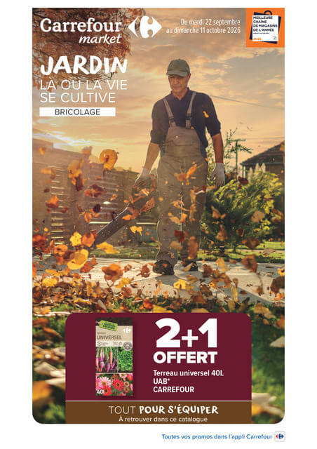 carrefour-market - Flyer Carrefour Market - Là ou la vie se cultive pour la semaine prochaine du du mardi 22/09/2026 au du dimanche 11/10/2026 - page: 1