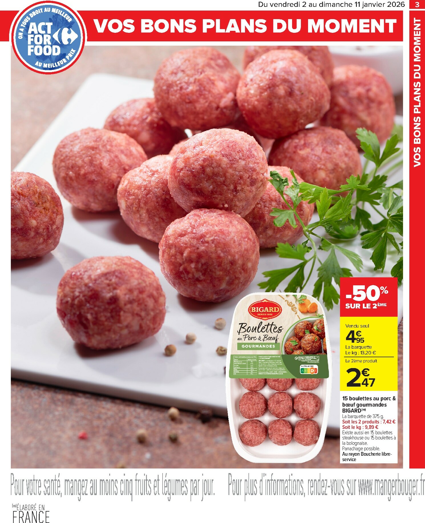 carrefour-market - Catalogue Carrefour Market - Boucher valable du 02/01 au 11/01 - page: 3