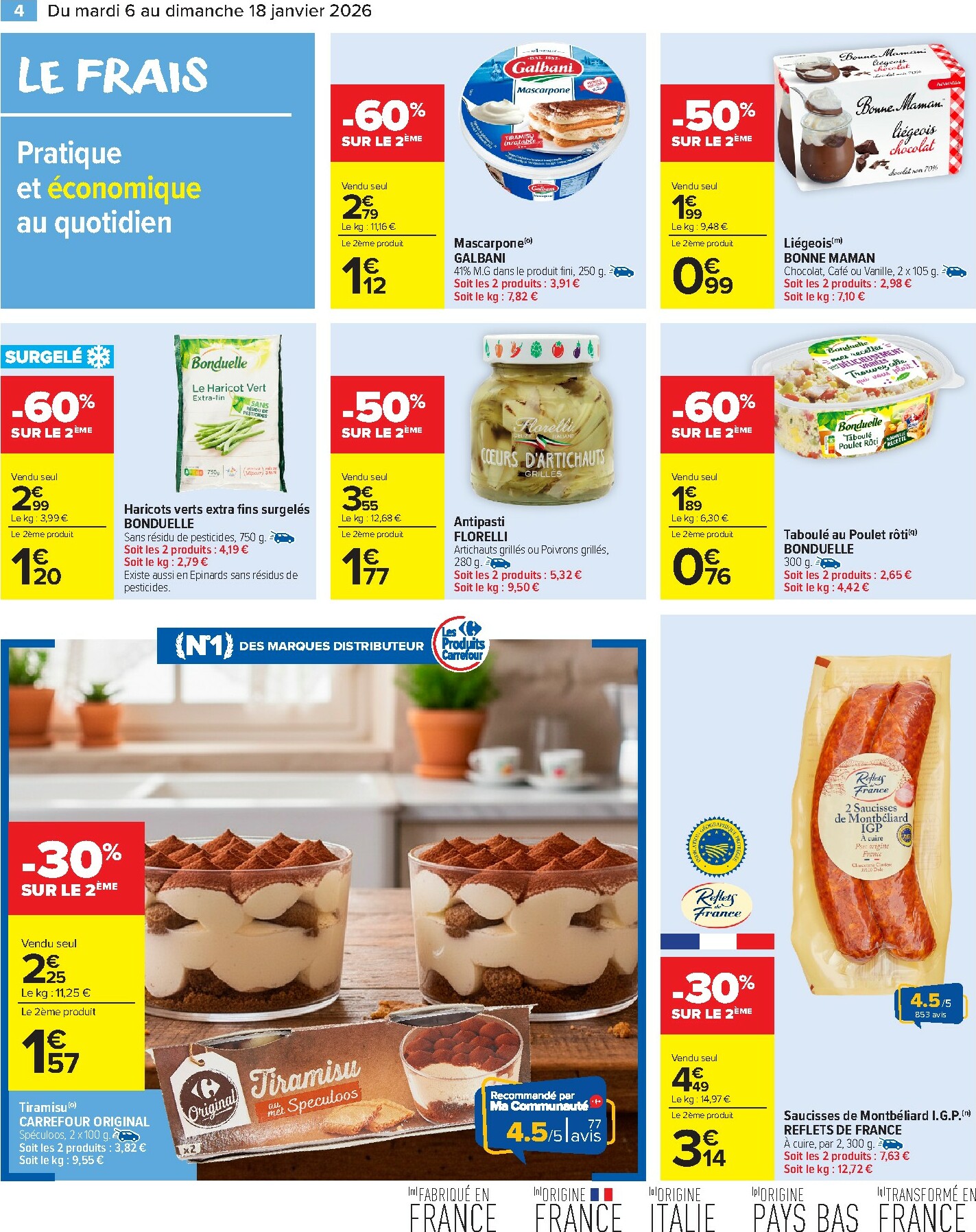 carrefour-market - Catalogue Carrefour Market valable du 06/01 au 18/01 - page: 6