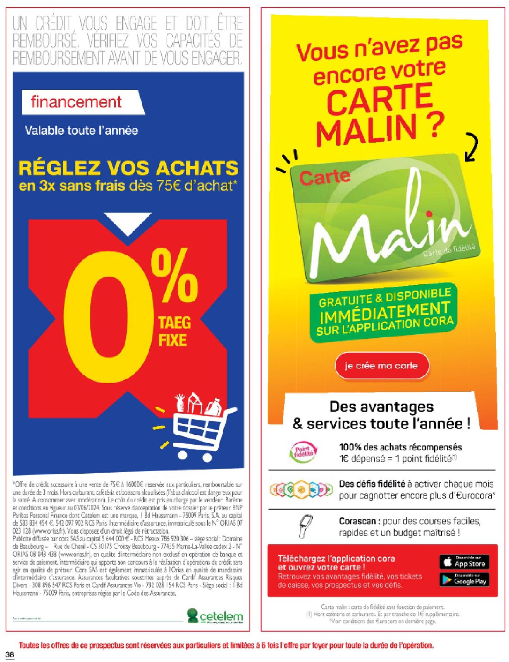 cora - Catalogue Cora - Gros volumes = petits prix valable dès 25.10. - 09.11. - page: 38 cora - Catalogue Cora - Gros volumes = petits prix valable dès 25.10. - 09.11. - page: 38