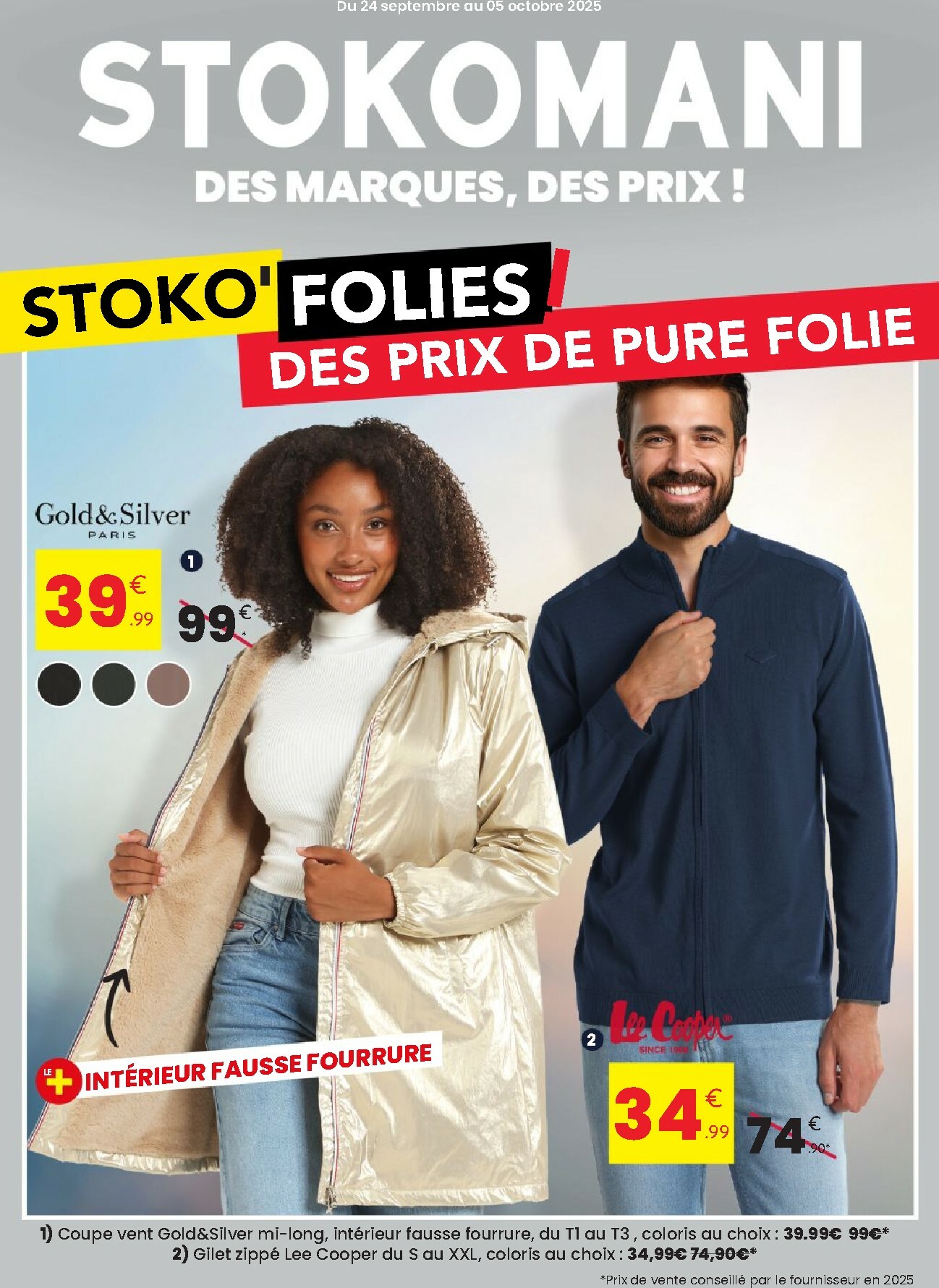 stokomani - Catalogue Stokomani - Vêtements valable du 24/09 au 05/10