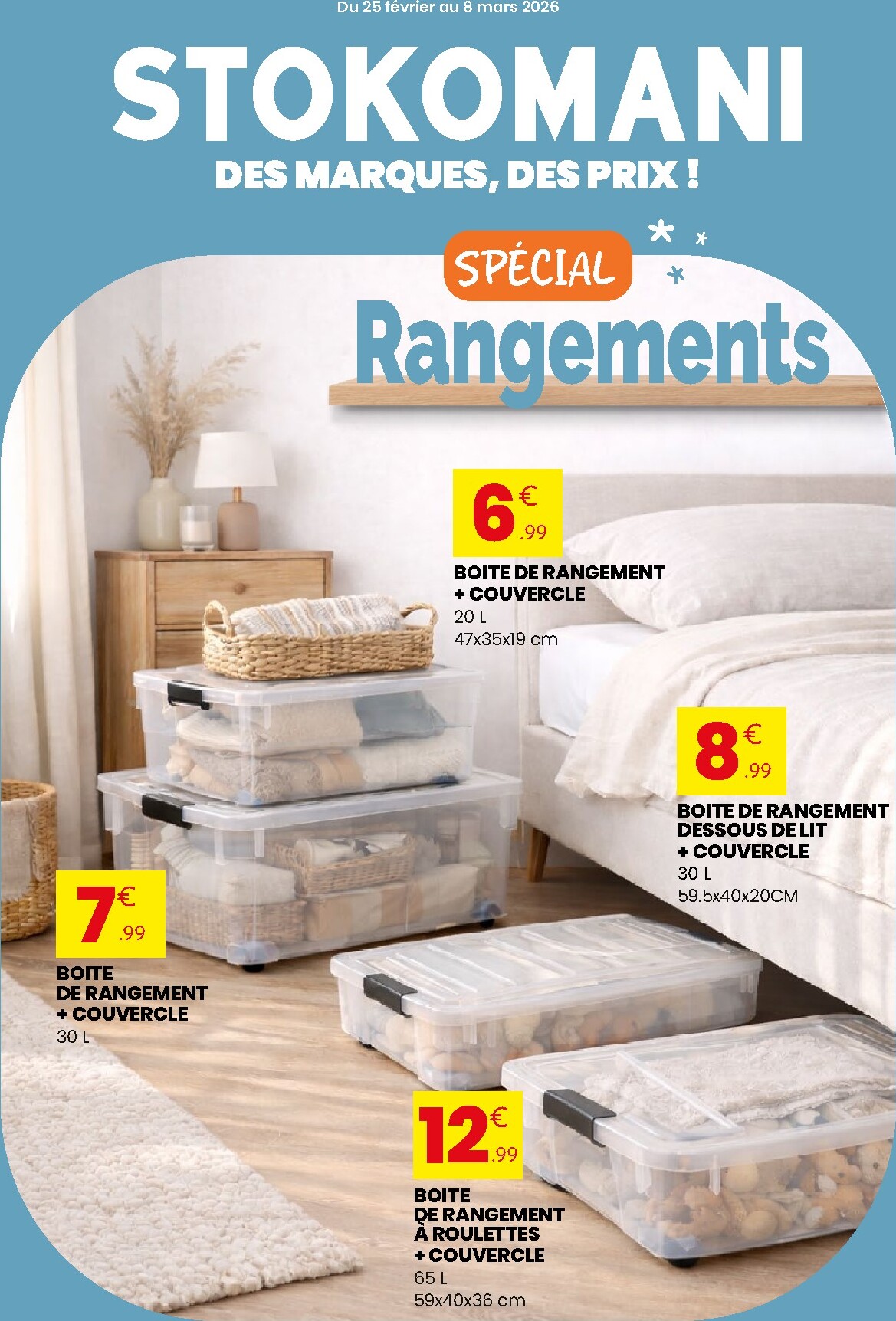 stokomani - Catalogue Stokomani - Rangements valable du 25/02/2026 au 08/03/2026