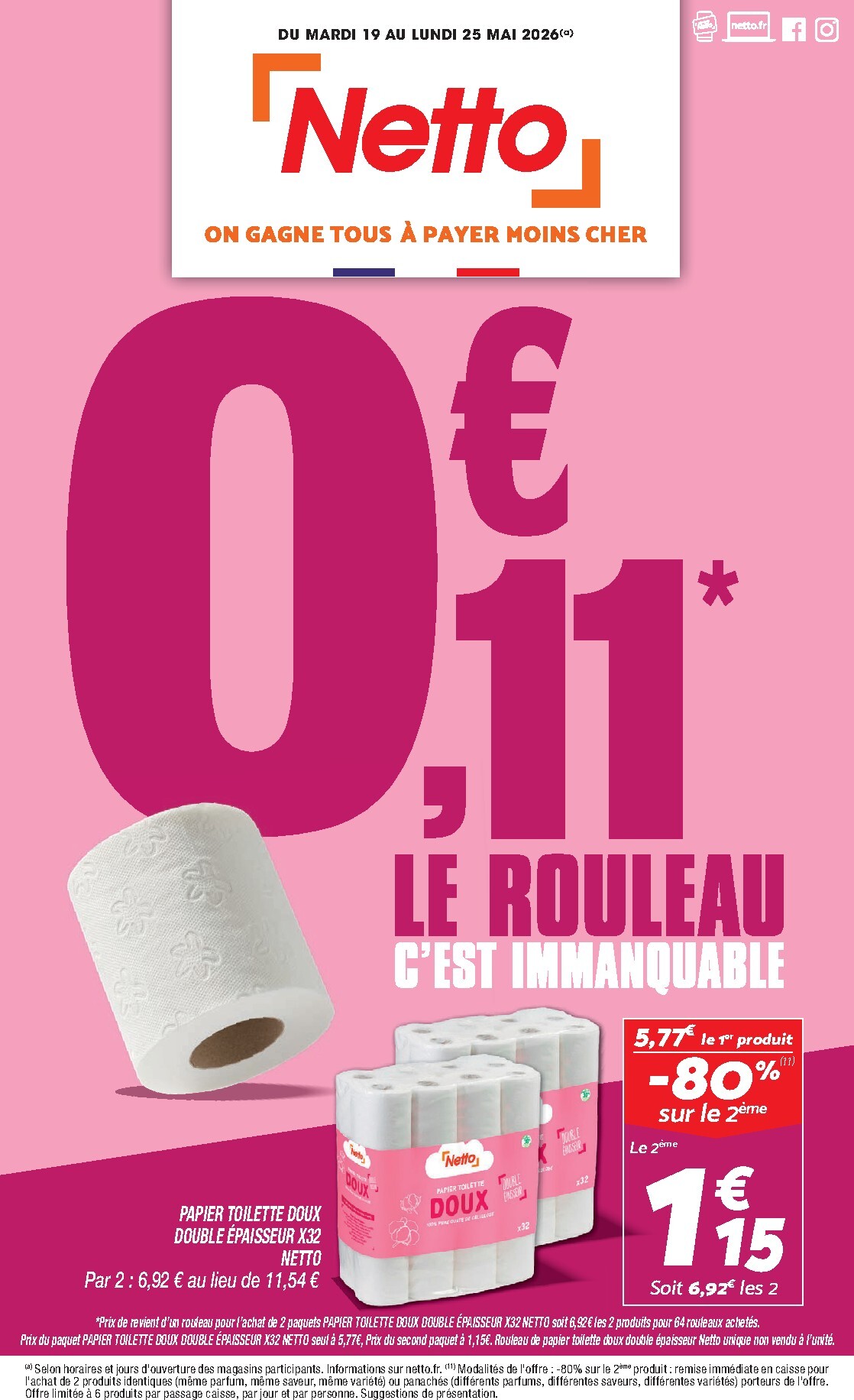 netto - Prospectus Netto valide du du mardi 19/05/2026 au du lundi 25/05/2026